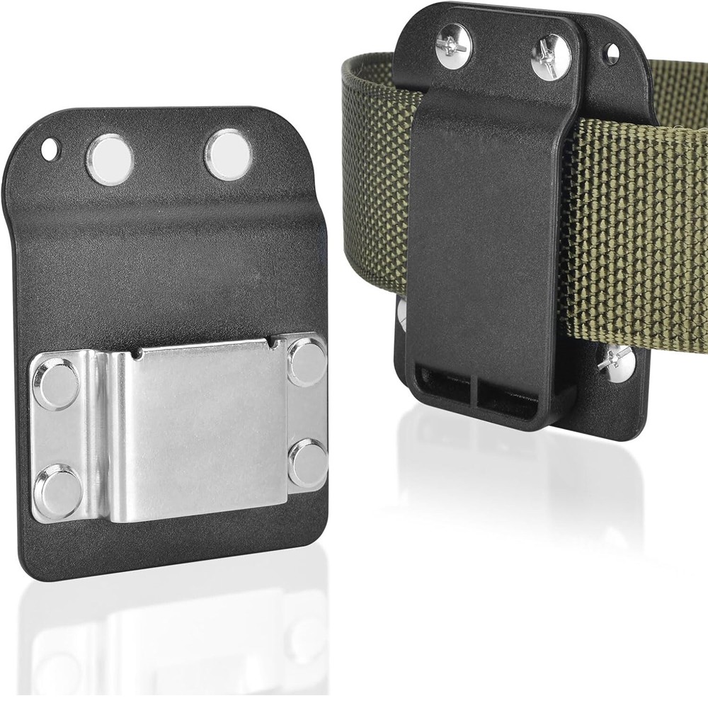 2PACK Clip-On Tool Belt Drill Holder | Holster for Cordless Drill, Impact Nailer
