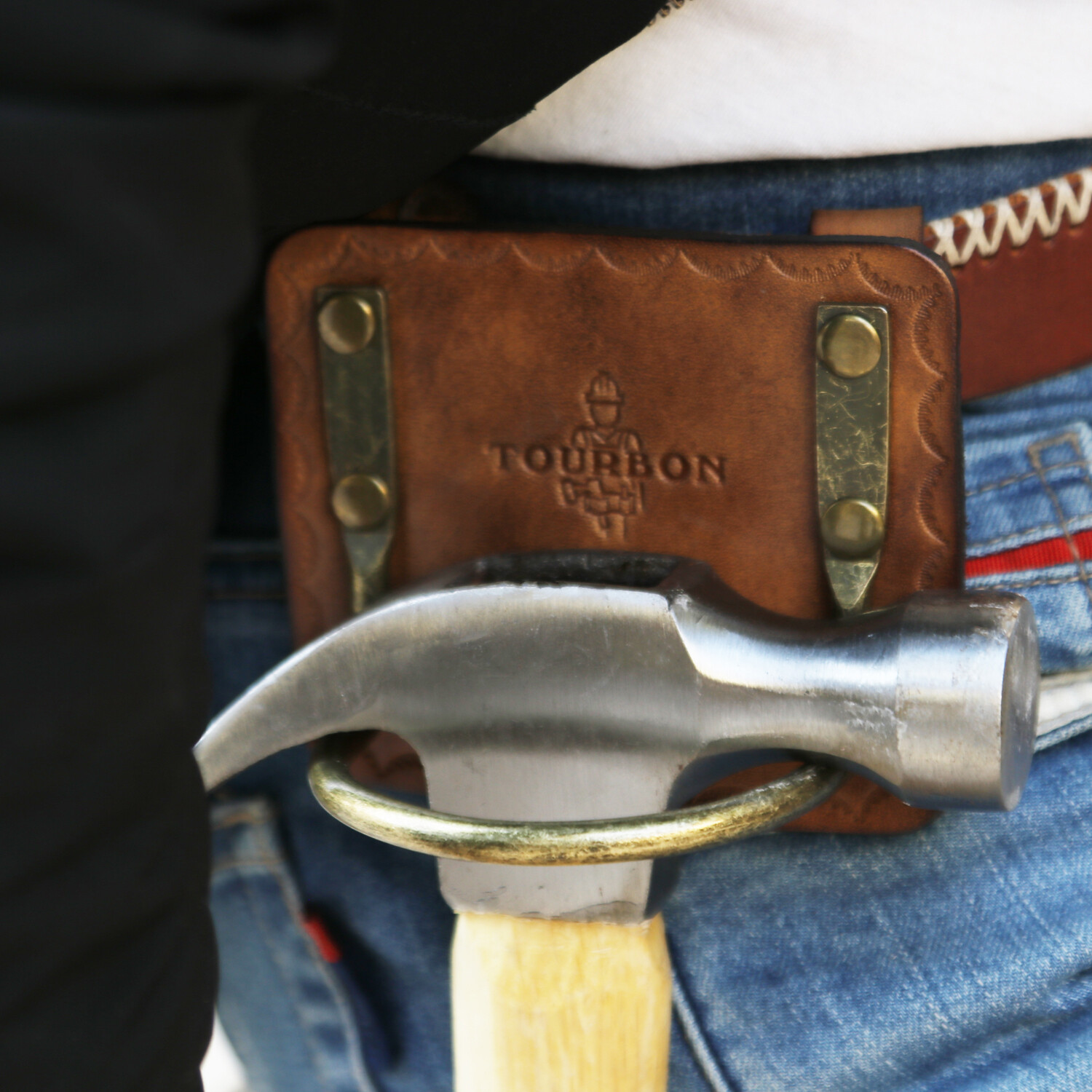 TOURBON Felling Axe Carrier Ax Holster Hammer Hatchet Holder Belt Loop Camping