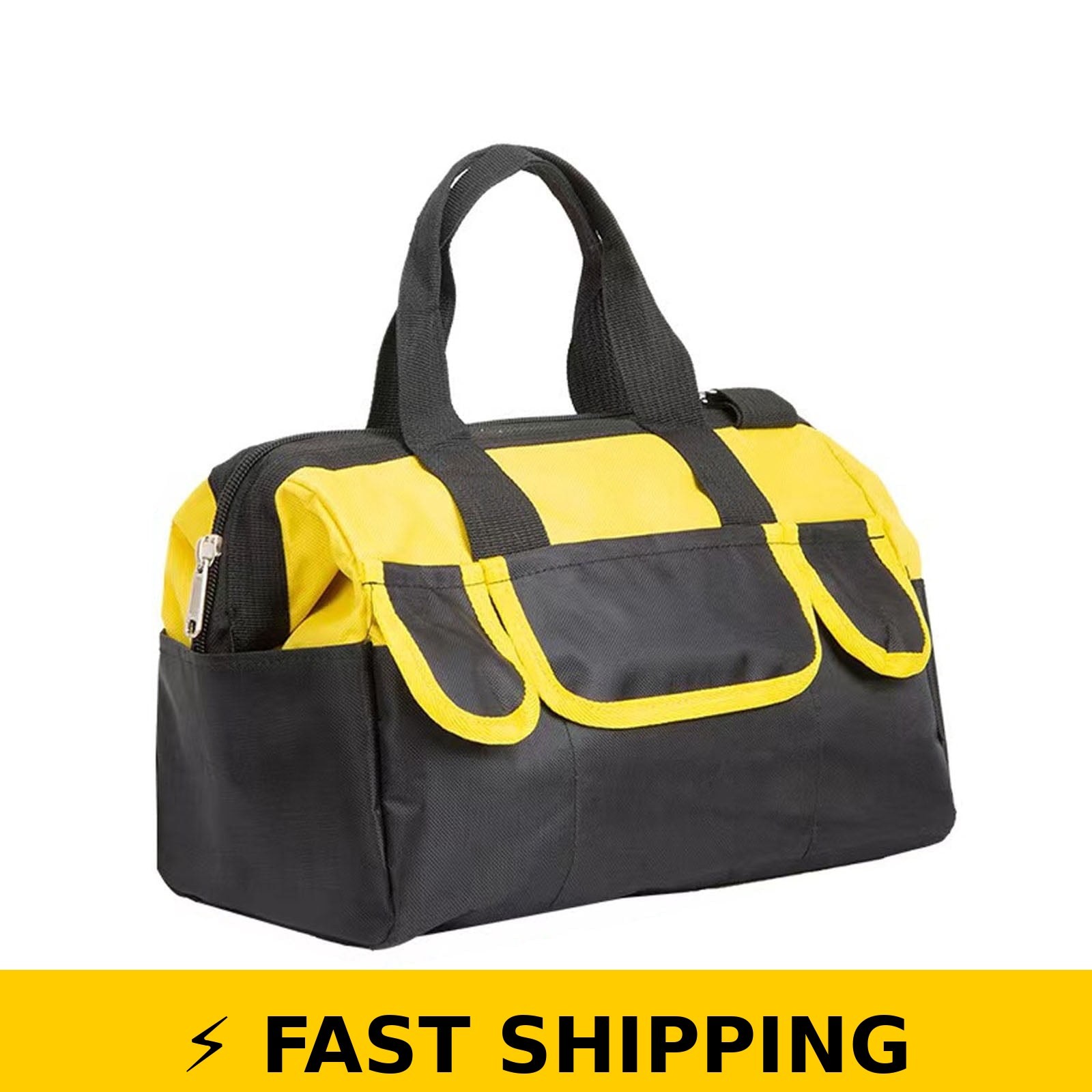 Safinein 14 Inch Wide Mouth Tool Bag Organizer – Heavy Duty Pouch