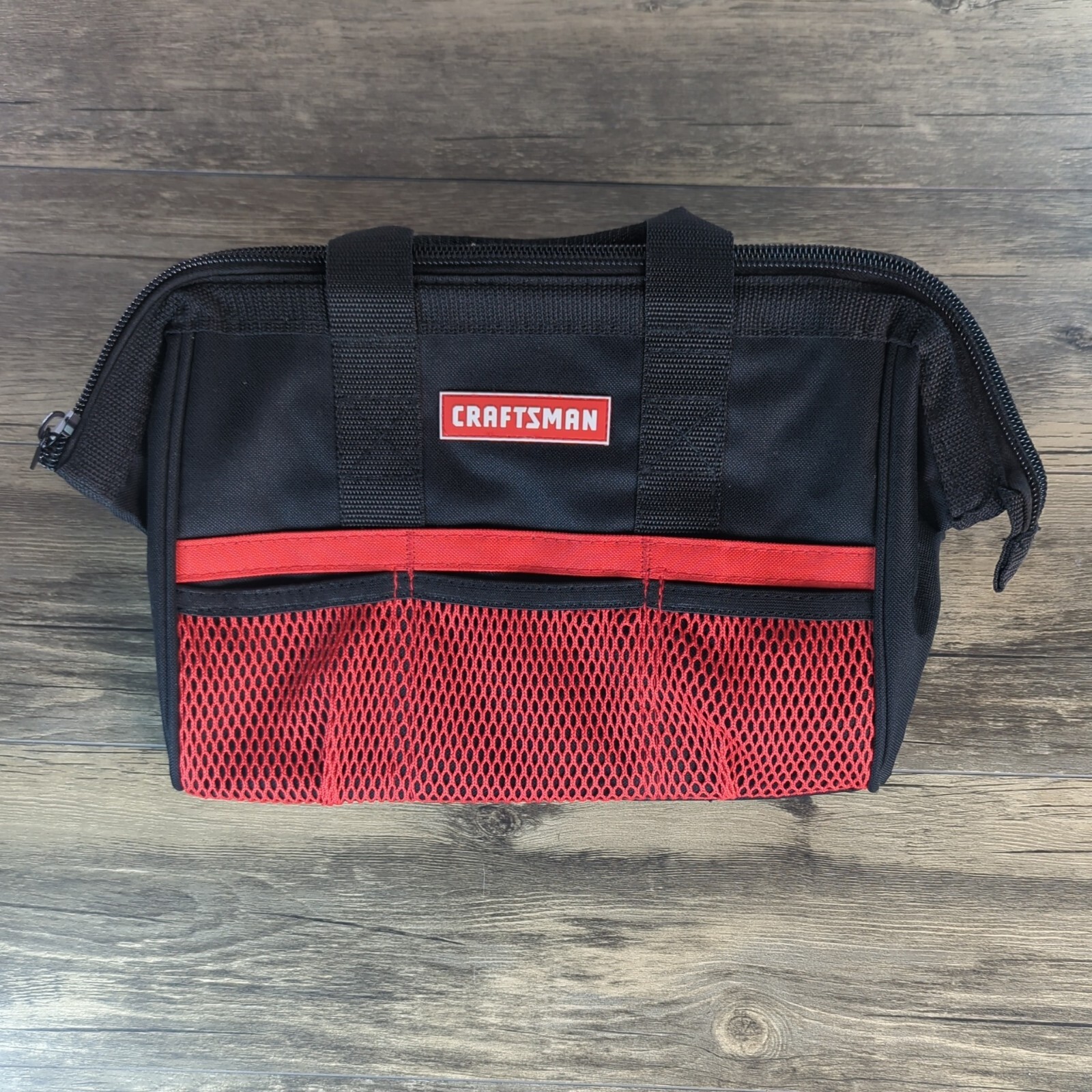 Craftsman Tool Bag CMST513100 13 in Wide Opening 6 pocket Black & Red Multi Use