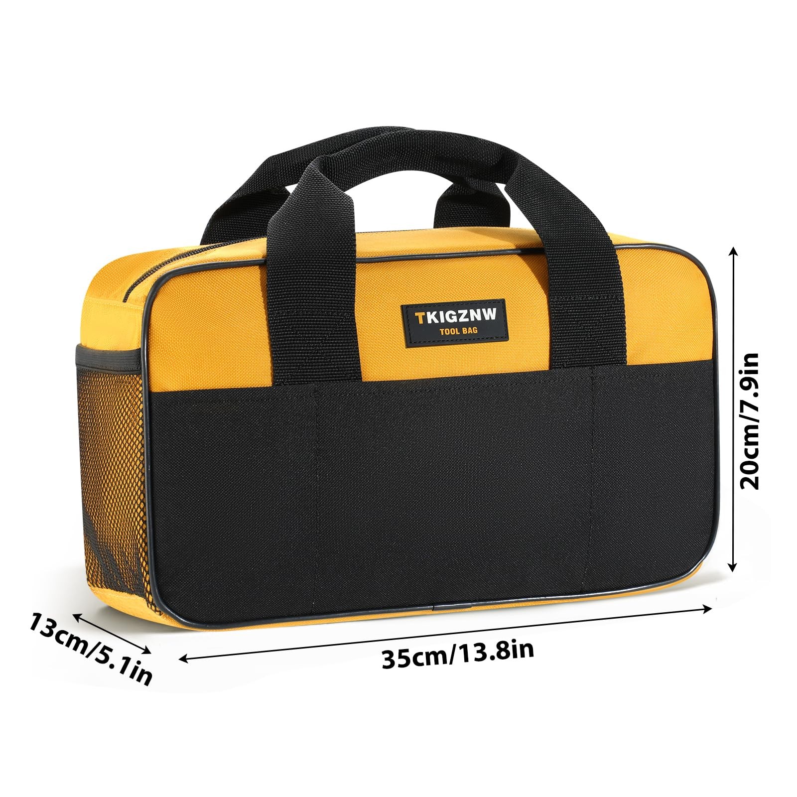 Tool Bag 14-Inch, 9 Pockets Waterproof Portable Toolbag, Small Wide Mouth Tot…