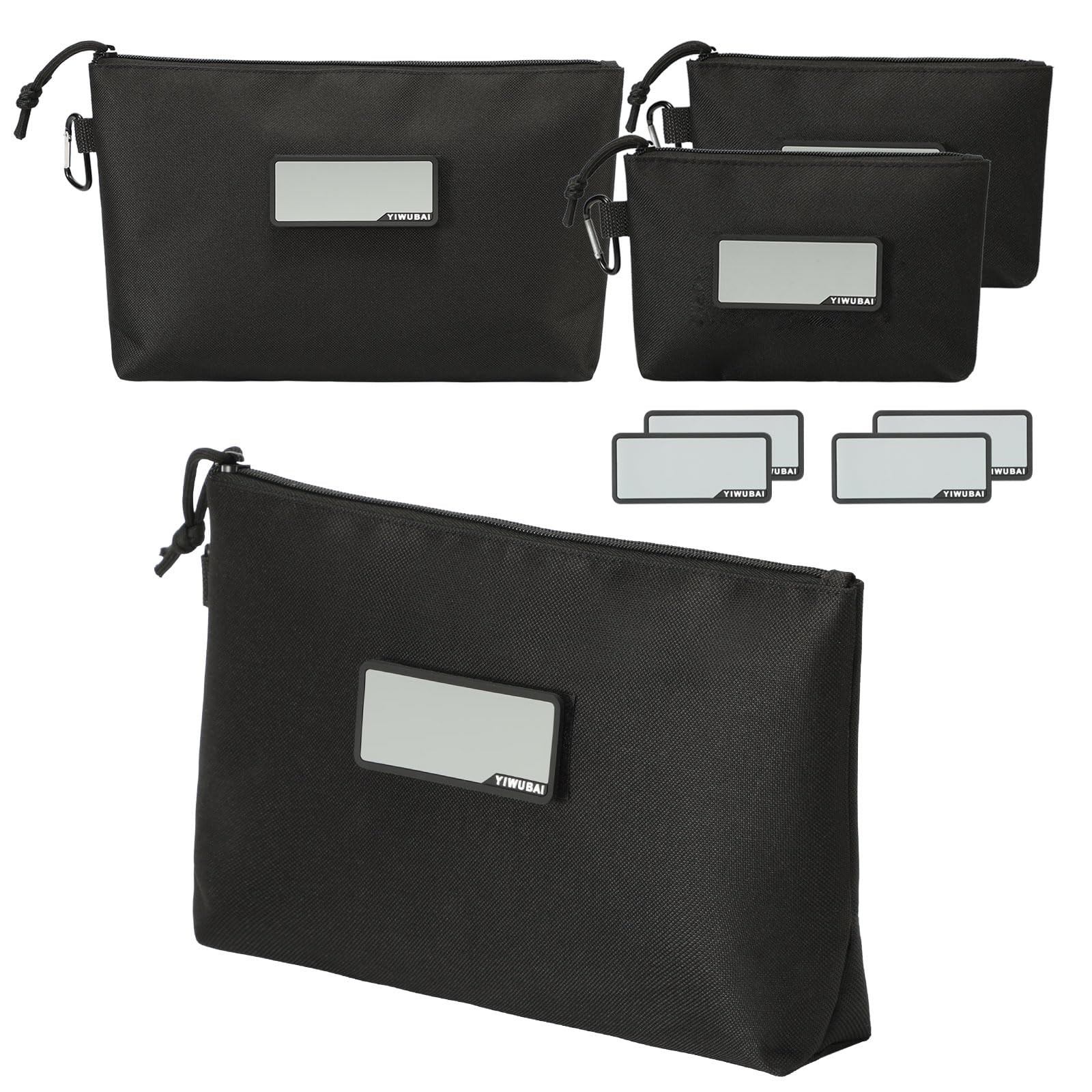 YIWUBAI 4-Pack Tool Pouch Zipper Bag,Multipurpose Storage pouch,Small Tool Ba…
