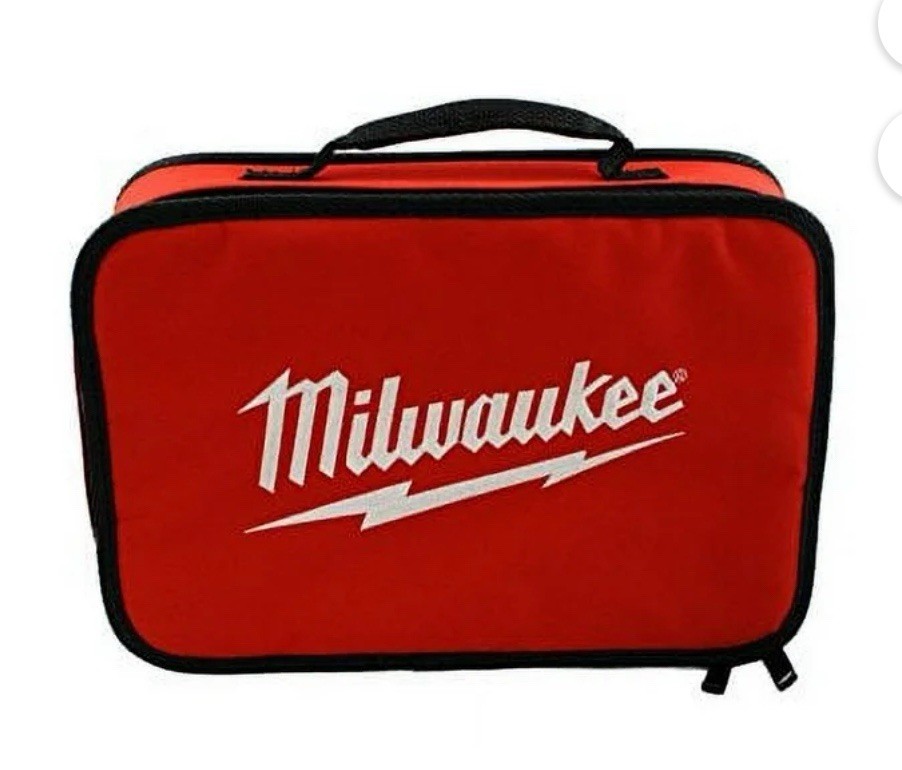 Milwaukee Tool Bag – Tough Industrial High Quality Soft Zip Case Power Pro Red
