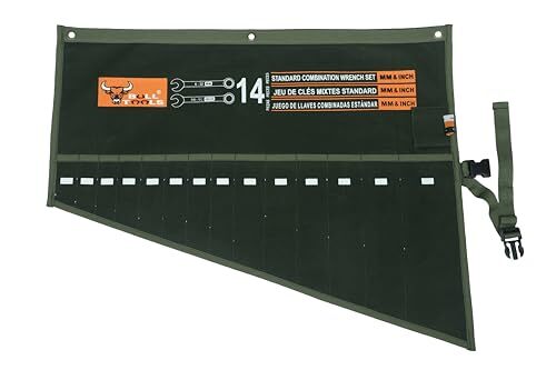 Wrench Roll Organizer Metric & Standard Tool Set Pouch Bag Handmade,Heavy Weight