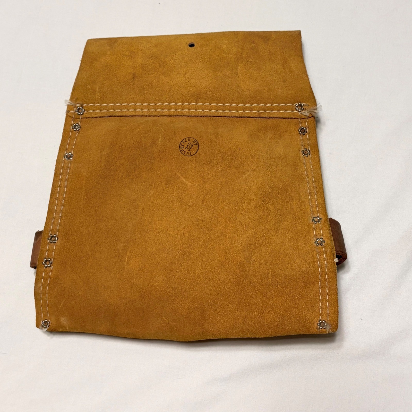 Nicholas Work Gear 823CSP Heavy Suede Cowhide Tool Pouch Tan Made in USA