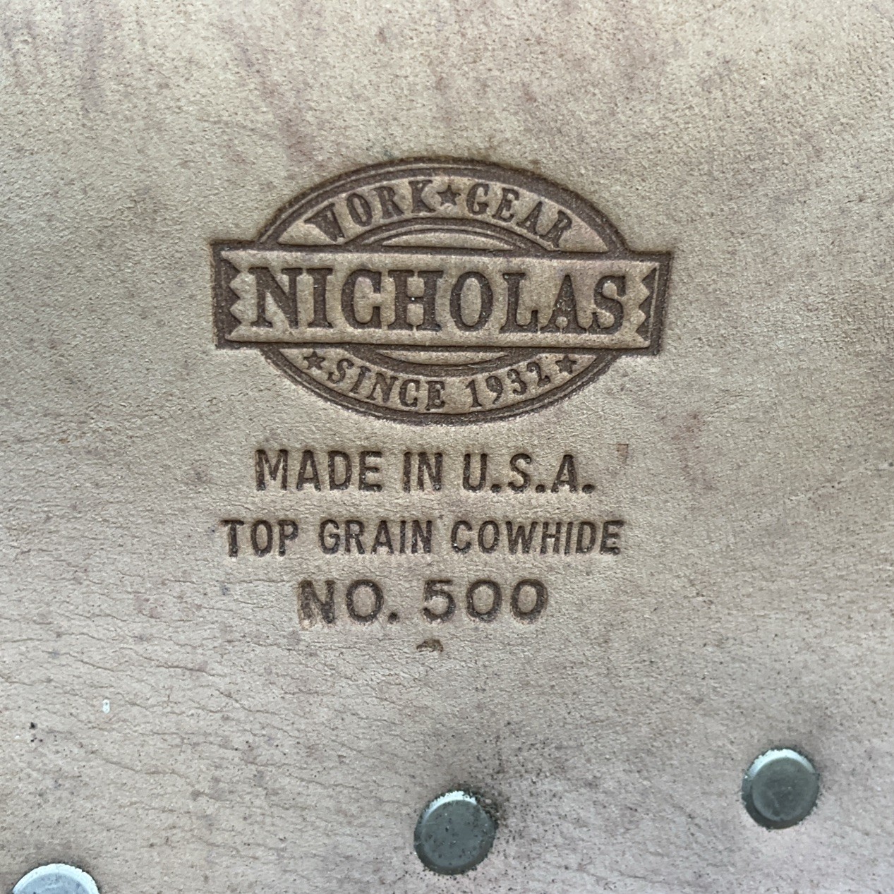 Nicholas No.500 10 pocket Electrician’s Tool Pouch Top Grain Cowhide Leather NOS