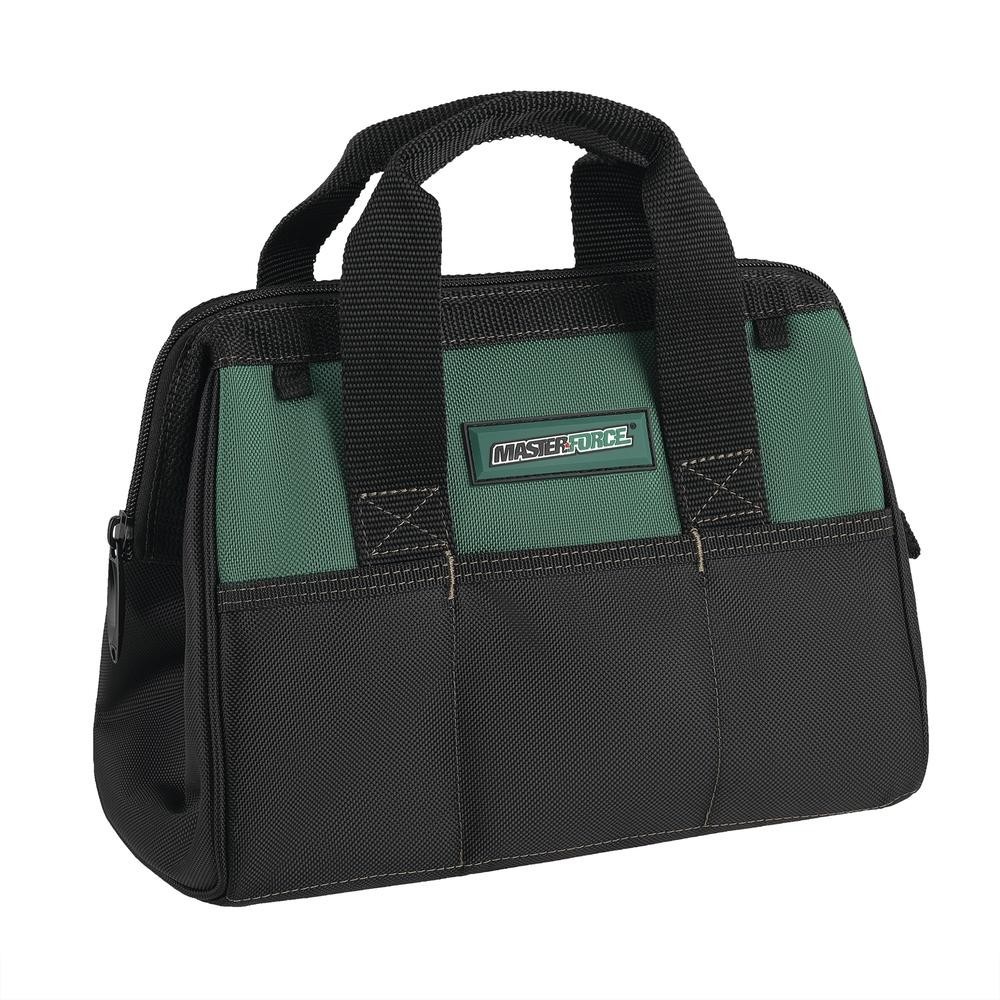 TWO PACK Masterforce 12-Inch 3-Pocket Zippered Tool Bag – NEW ITEMS