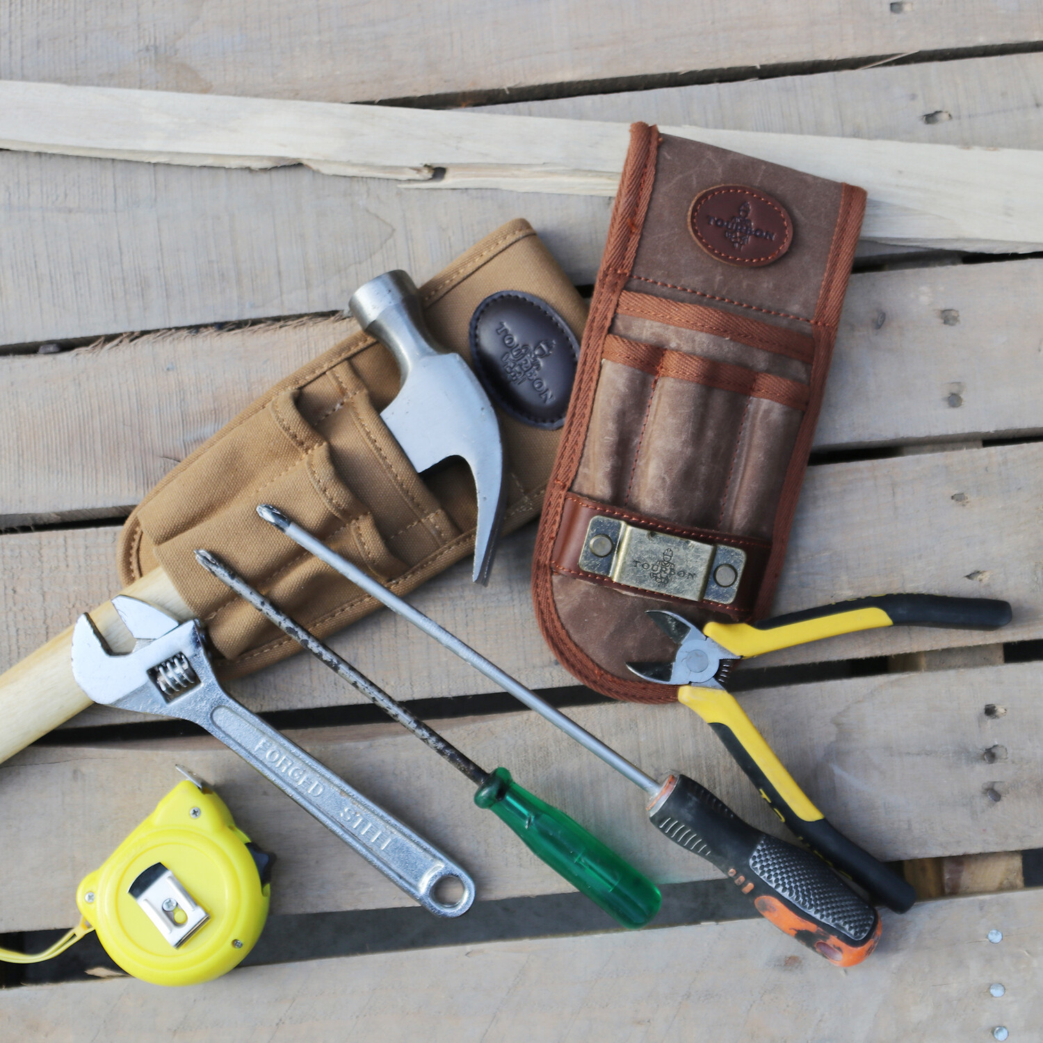Tools Belt Pouch Compact Drill Pocket Wrench Holder Tape Measure Hanger