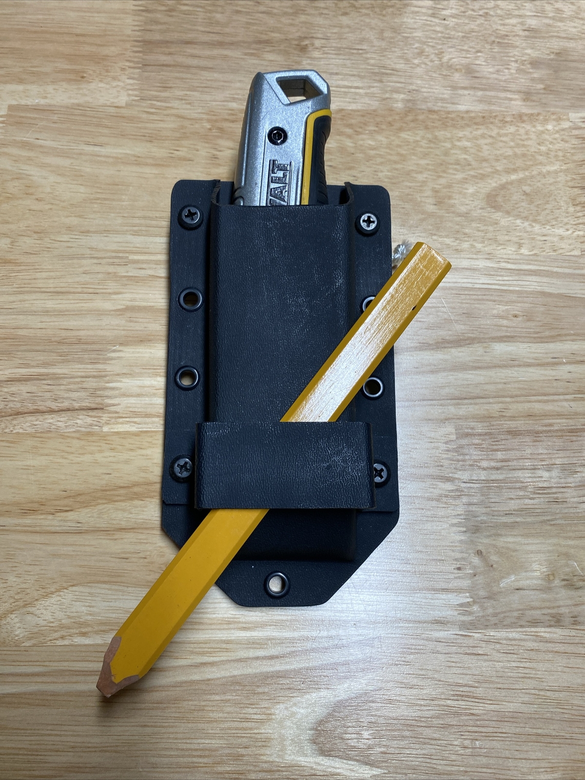 Tape Measure Holder with Utility Knife Pouch, Holds dozens of Items!