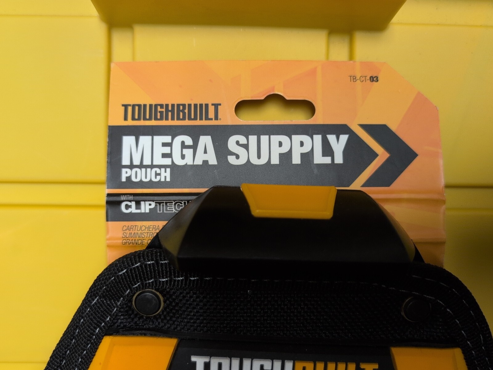 ToughBuilt Mega Supply Pouch TB-CT-03 Cliptech Kickstand 7 Pockets & Loops Rare
