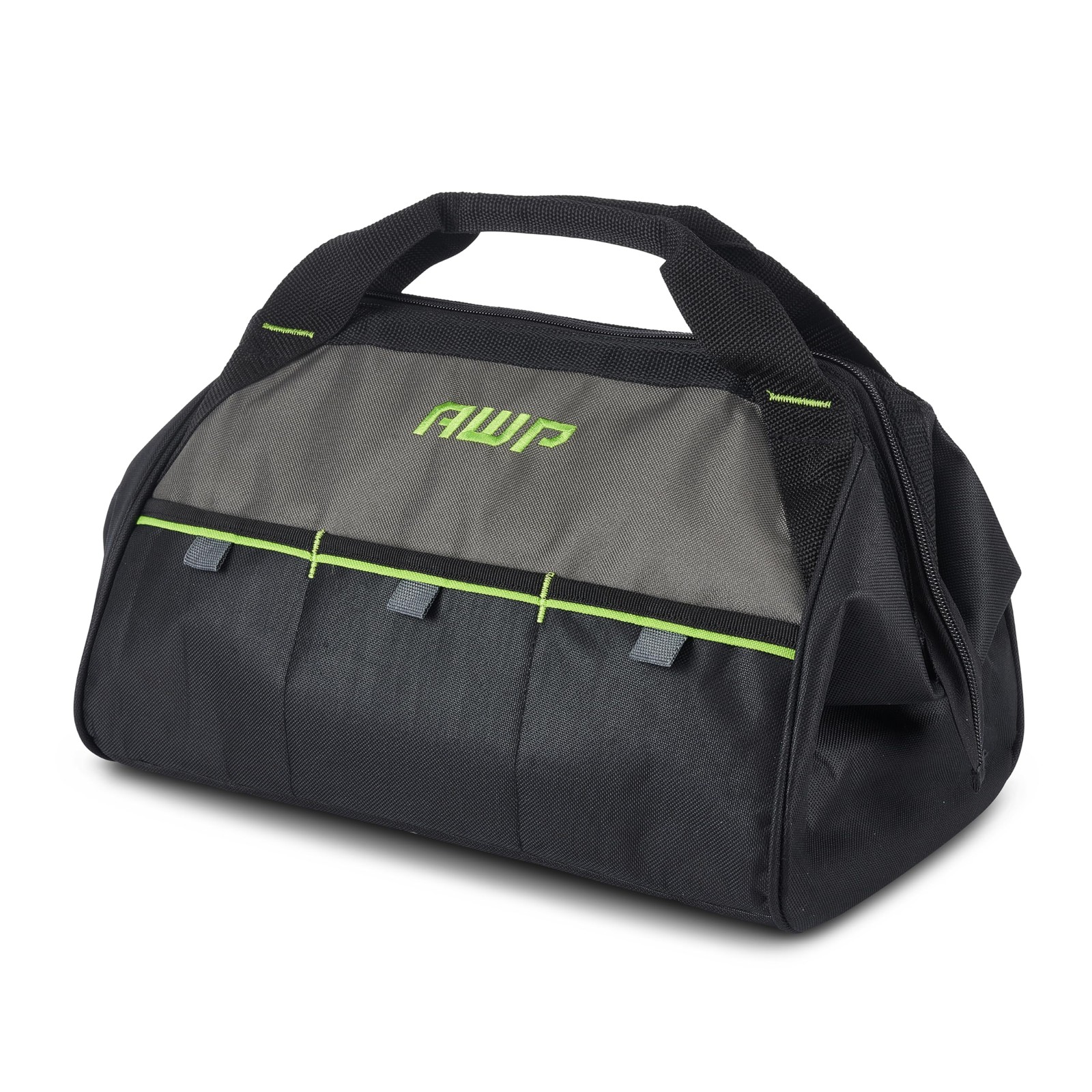15 Inch Tool Bag Heavy Duty Tote 600D Polyester 3 Pockets Contractor