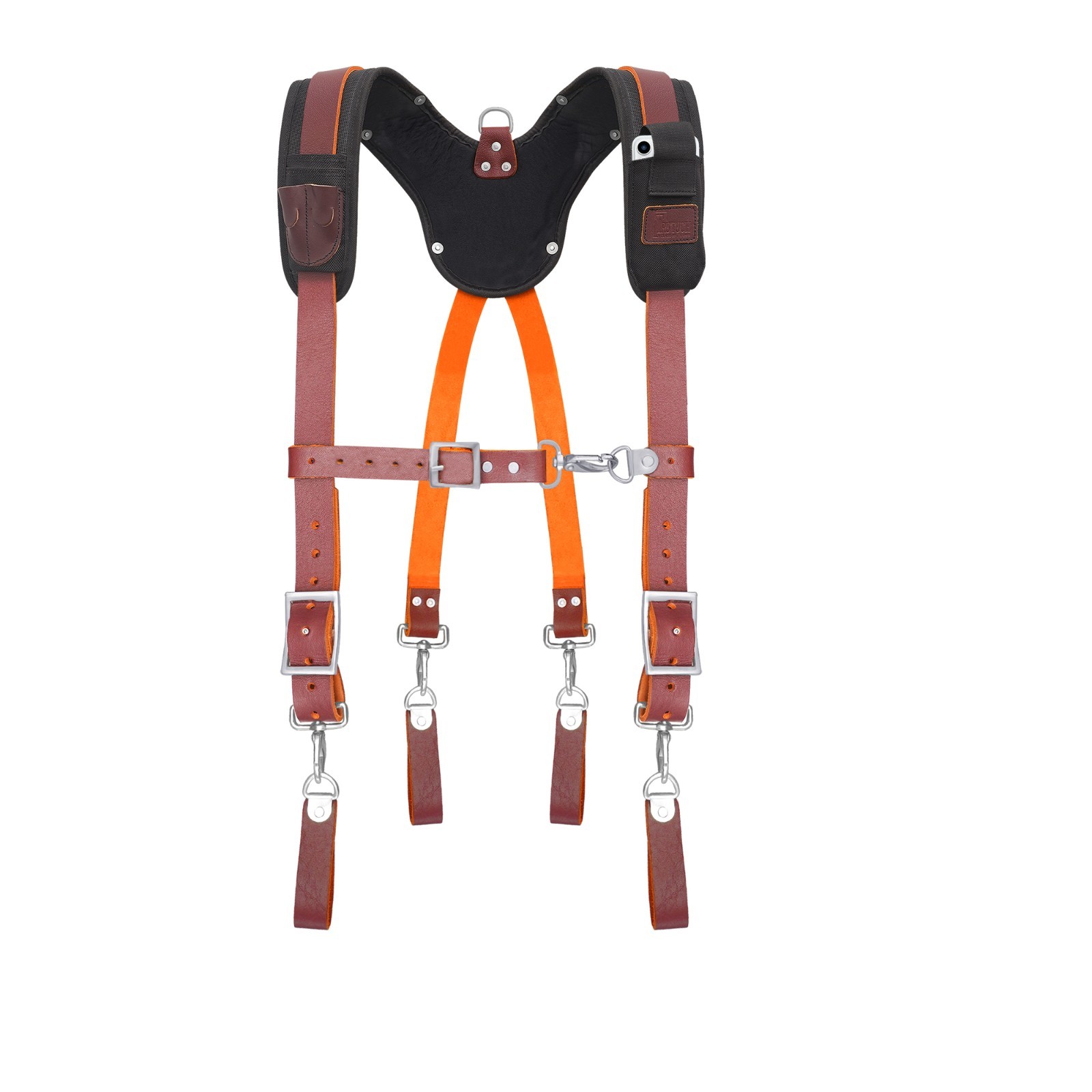 TRUTUCH Nylon and Leather Tool Belt with Leather Work Suspender | Construction