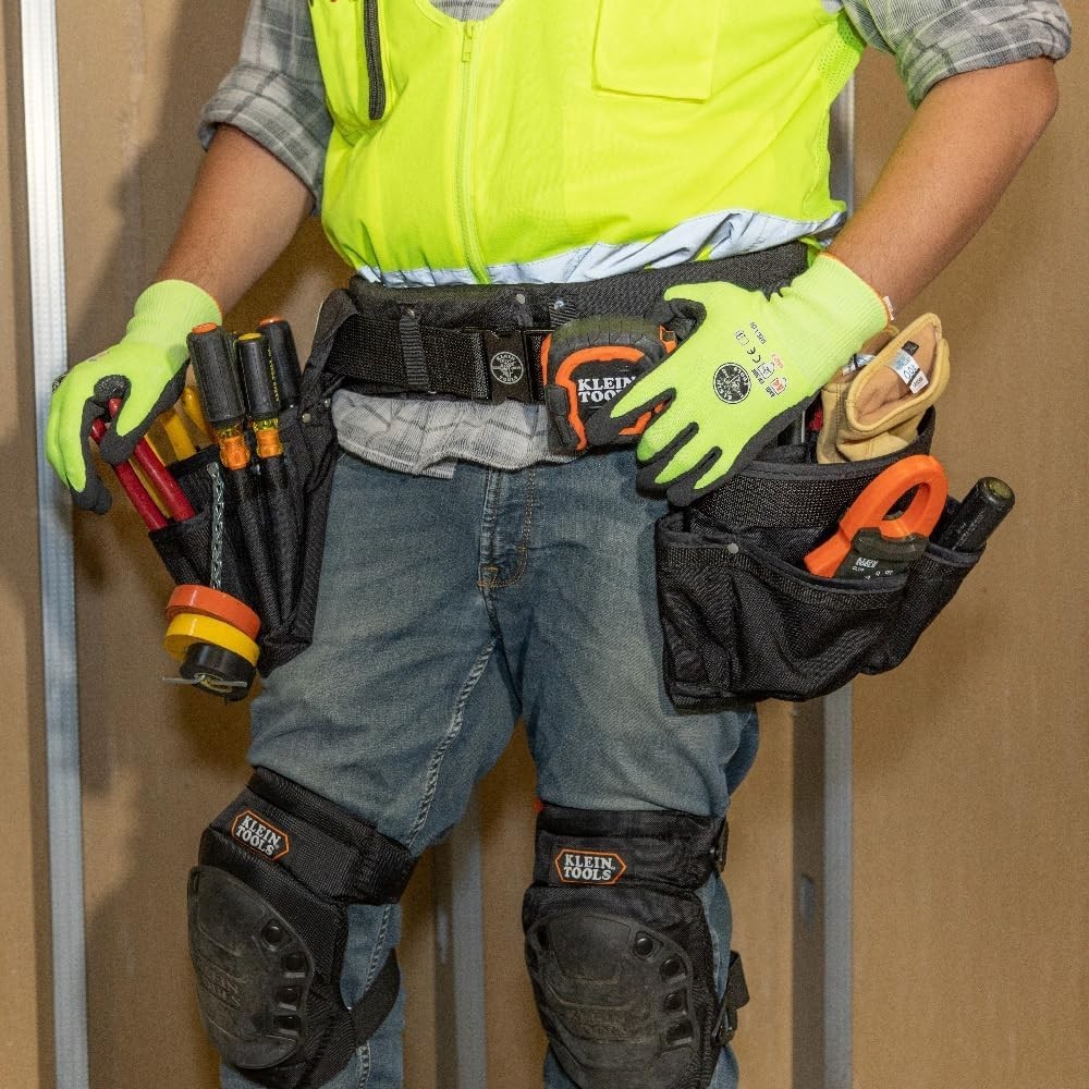 Medium Klein Electrician’s 4-Piece Tool Belt & Pouch Set – Ultimate Convenience
