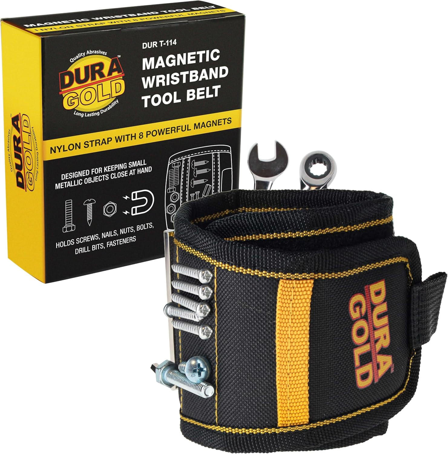 Cinturon de herramientas con pulsera magnetica de nailon potentes imanes sujetar
