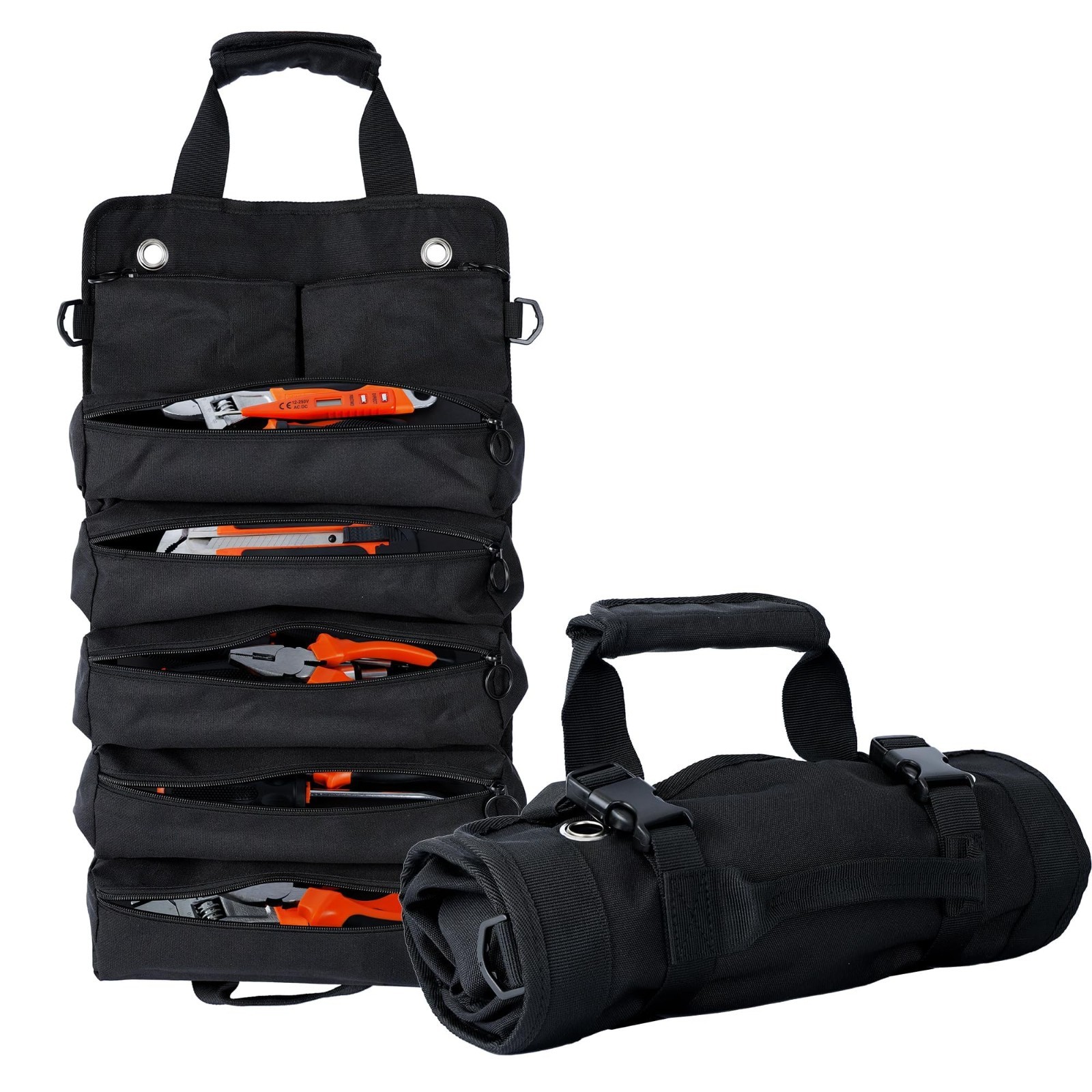 Heavy Duty Portable Foldable Tool Bag – 5 Compartment Waterproof Organizer with
