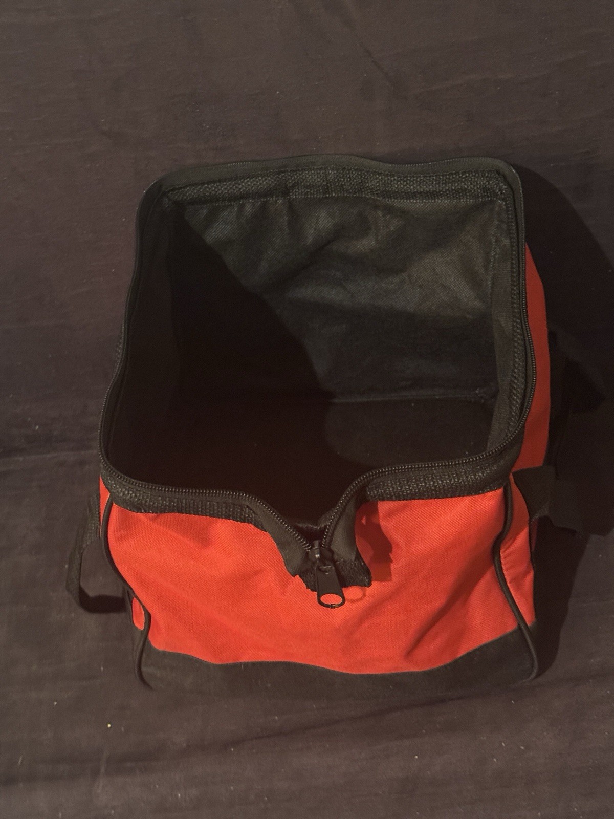 Milwaukee Canvas Soft Tool Bag 9″ Tall x 10.5″ Wide x 10″ Deep Red w/Black Trim