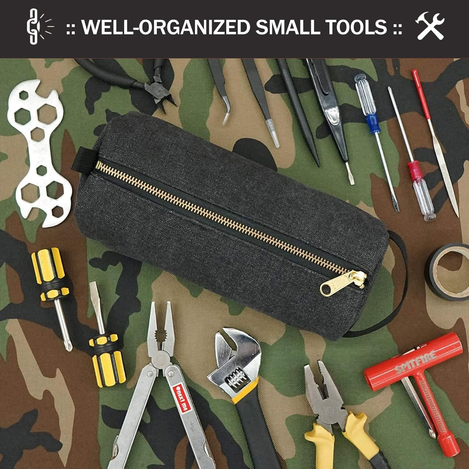 Rough Enough EDC Tool Bag Organizer with Handle – Portable and Durable