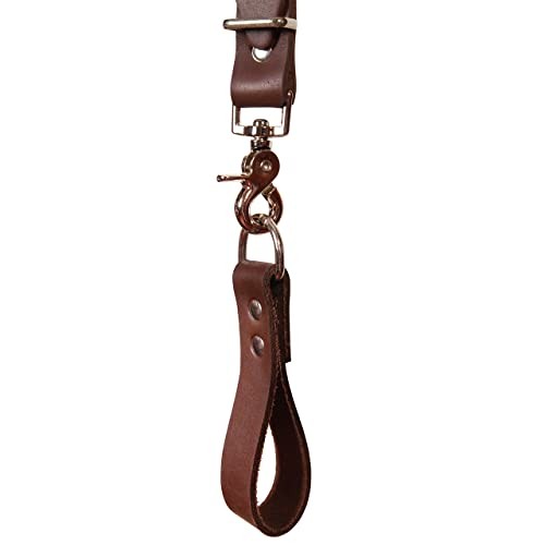 Leather Stronghold Suspension System, Comfortable Padded and Fully Brown