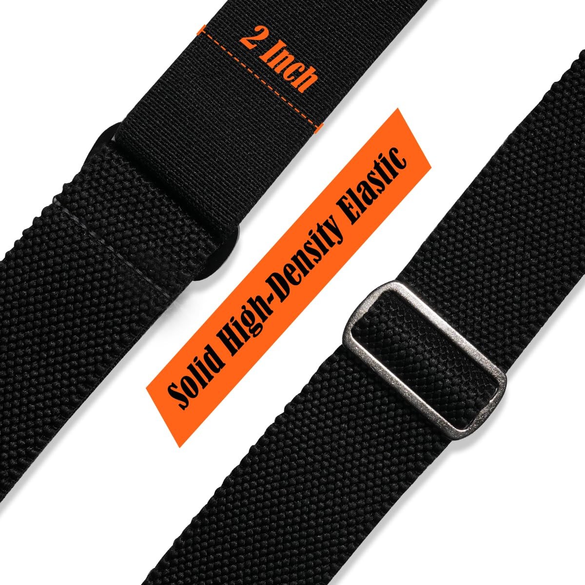 WELKINLAND Y-Back Elastic Suspenders, Heavy-Duty Mens Suspenders 2Inch, Black