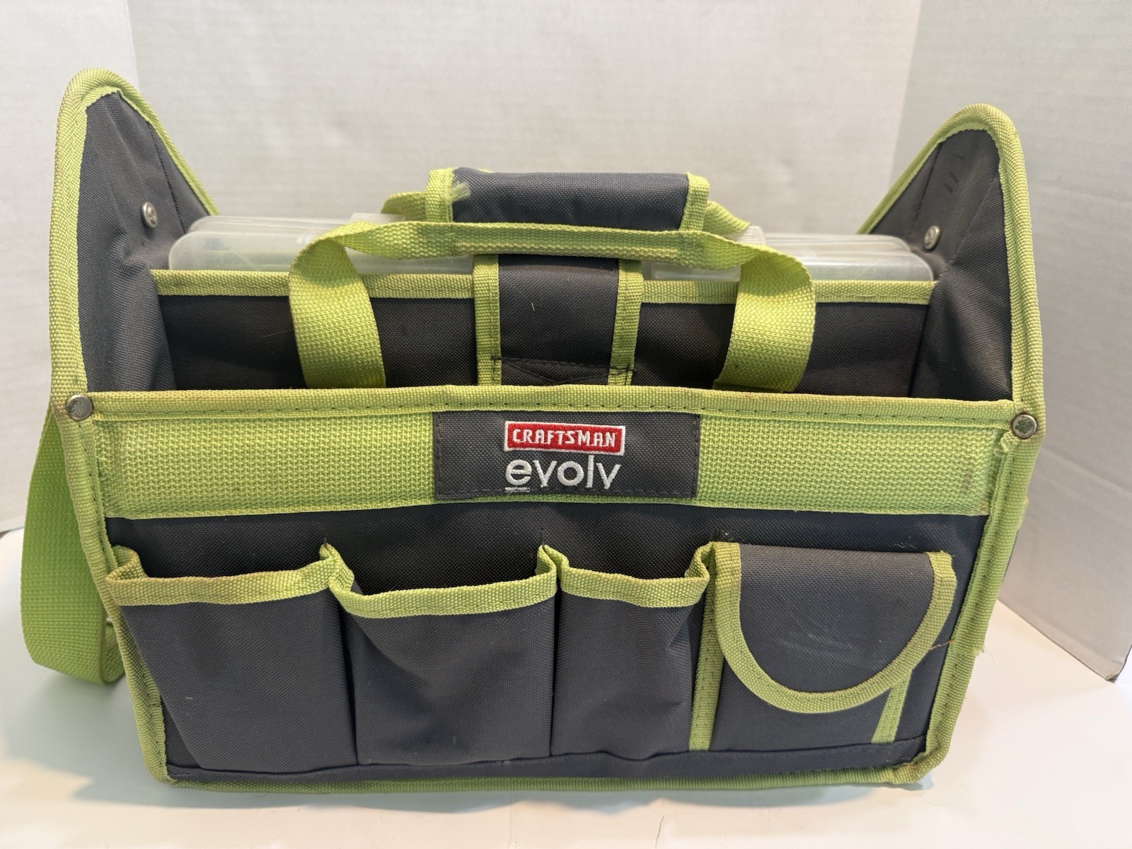 Craftsman Evolv 21 Pocket Shoulder/Hand Carry Tool Tote Bag USED CONDITION
