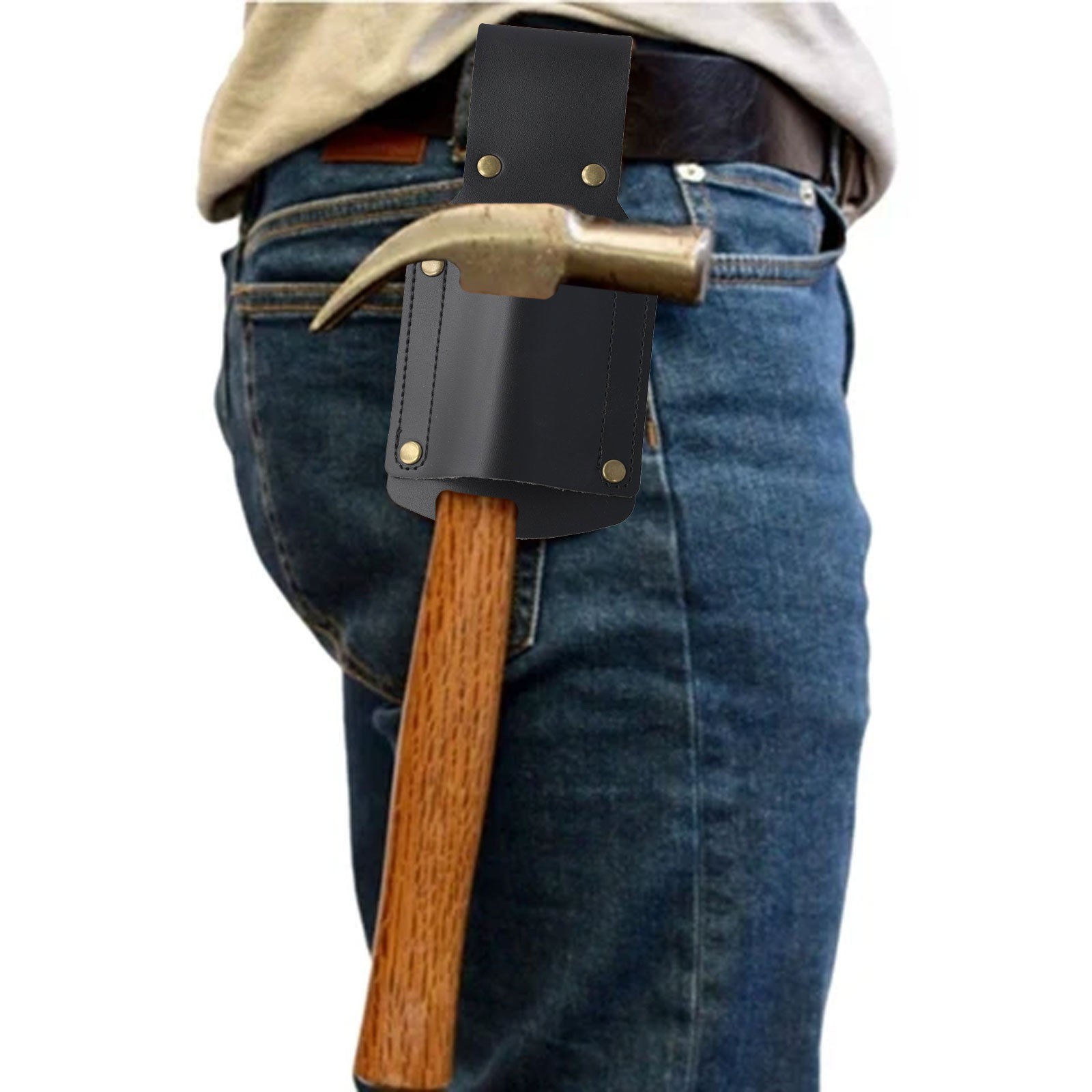 Protective Leather Axe Case with Quick Access Design for Outdoor Enthusiasts