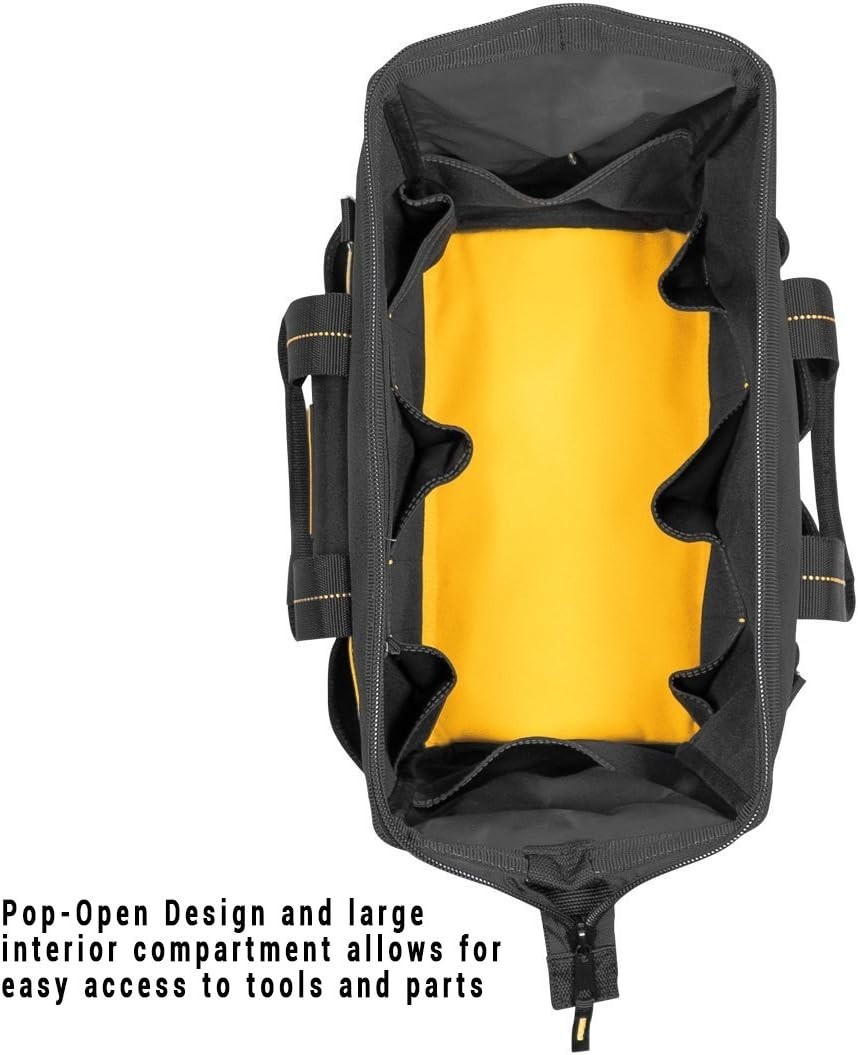 DeWalt DG5543 Tradesman Heavy Duty 16″ Tool Bag 33 Pockets, Reinforced Handles