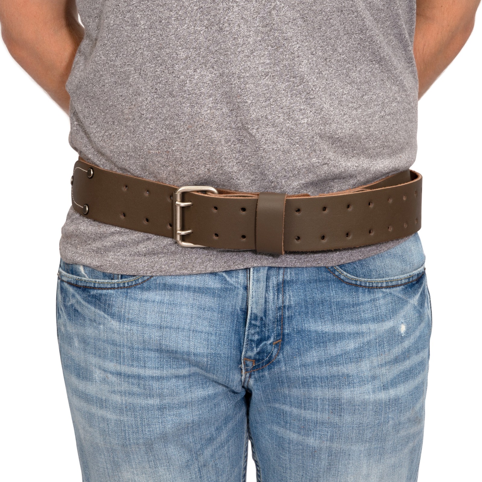 Estwing 2 in. Wide 100% Full Grain Leather Work Tool Belt 94756