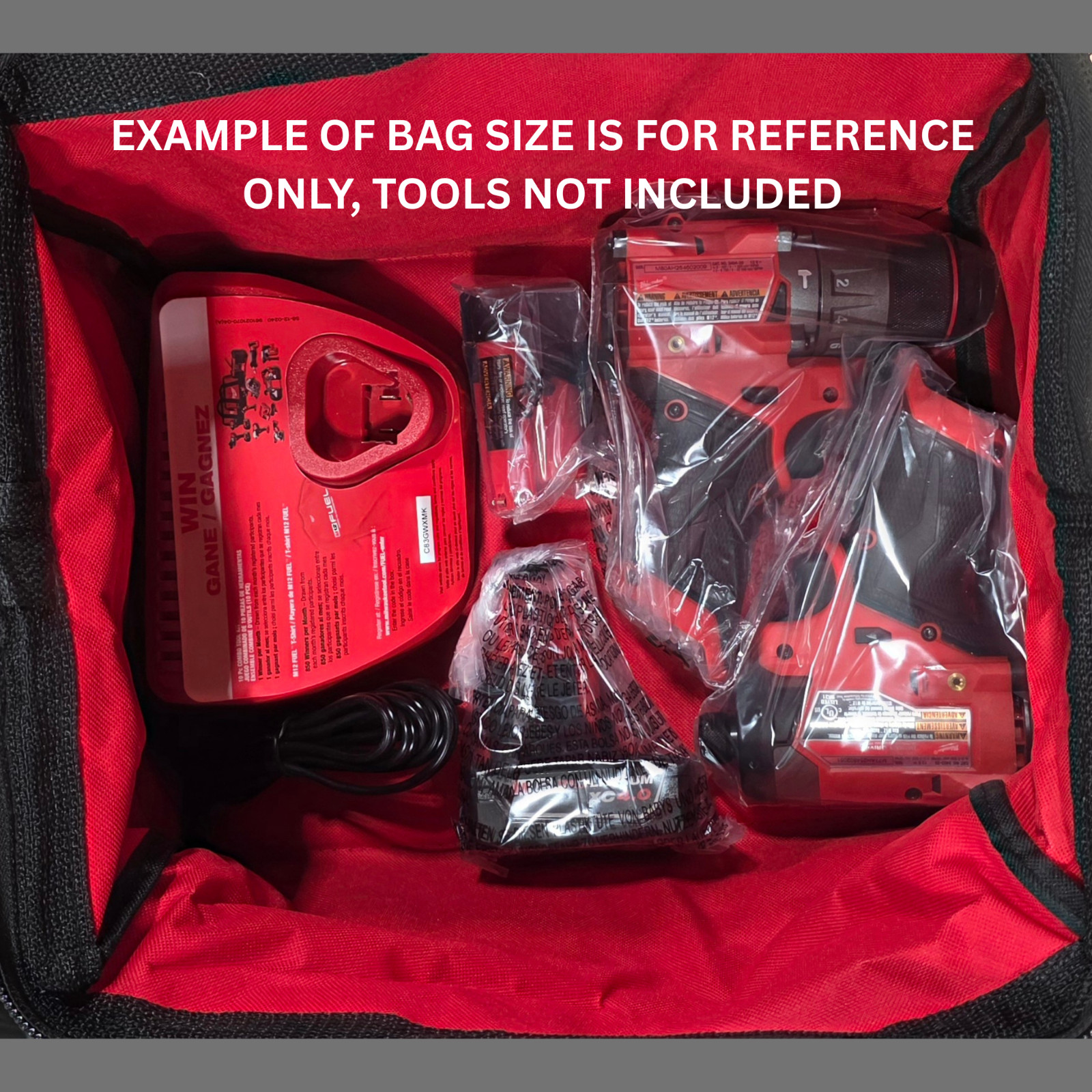 NEW 3 Pack Milwaukee FUEL M12 13″ x 10″ x 9 Canvas Tool Bag Case M18 12 Volt 3x
