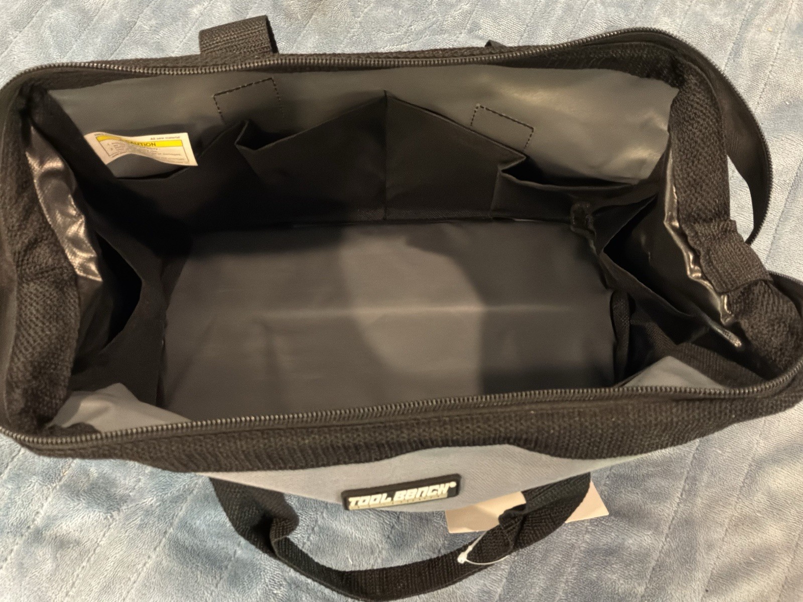 Performax Tool Bag Small Gray Black Soft Sided Zipper Tool Tote Drill Bag