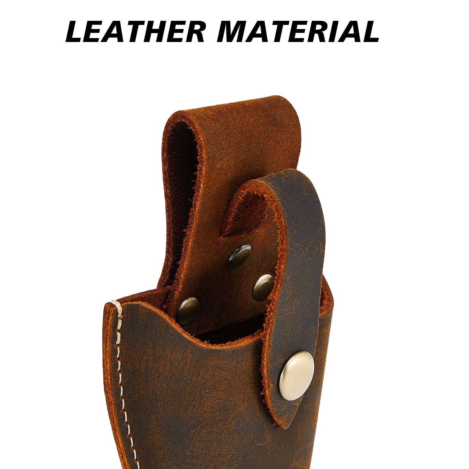 Plier Holder for Belt,Durable Leather Sheath Pouch Gardening Brown