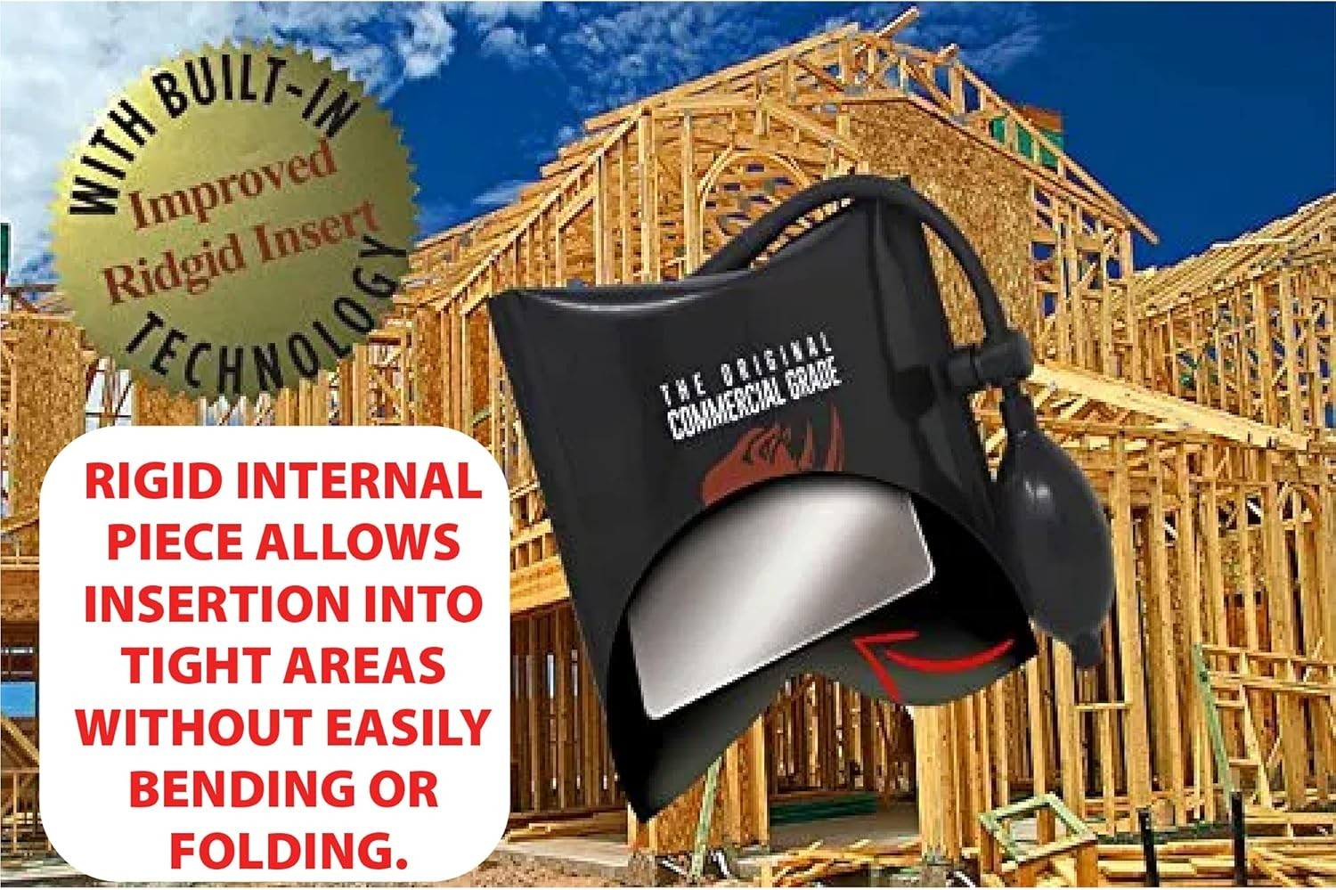Commercial Grade Air Wedge Bag Pump Kit with 3 Sizes for Lifting and Leveling
