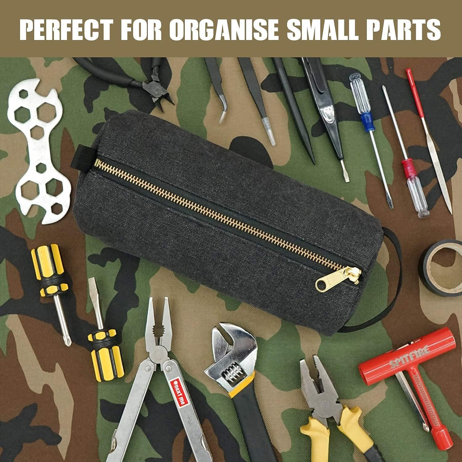 Rough Enough EDC Tool Bag Organizer with Handle – Portable Pouch for Tools
