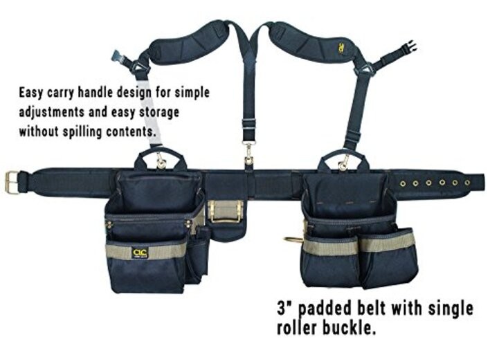 CLC 1614 20 Pocket, Heavy Duty Framers 5 Piece Comfortlift Combo Tool Belt