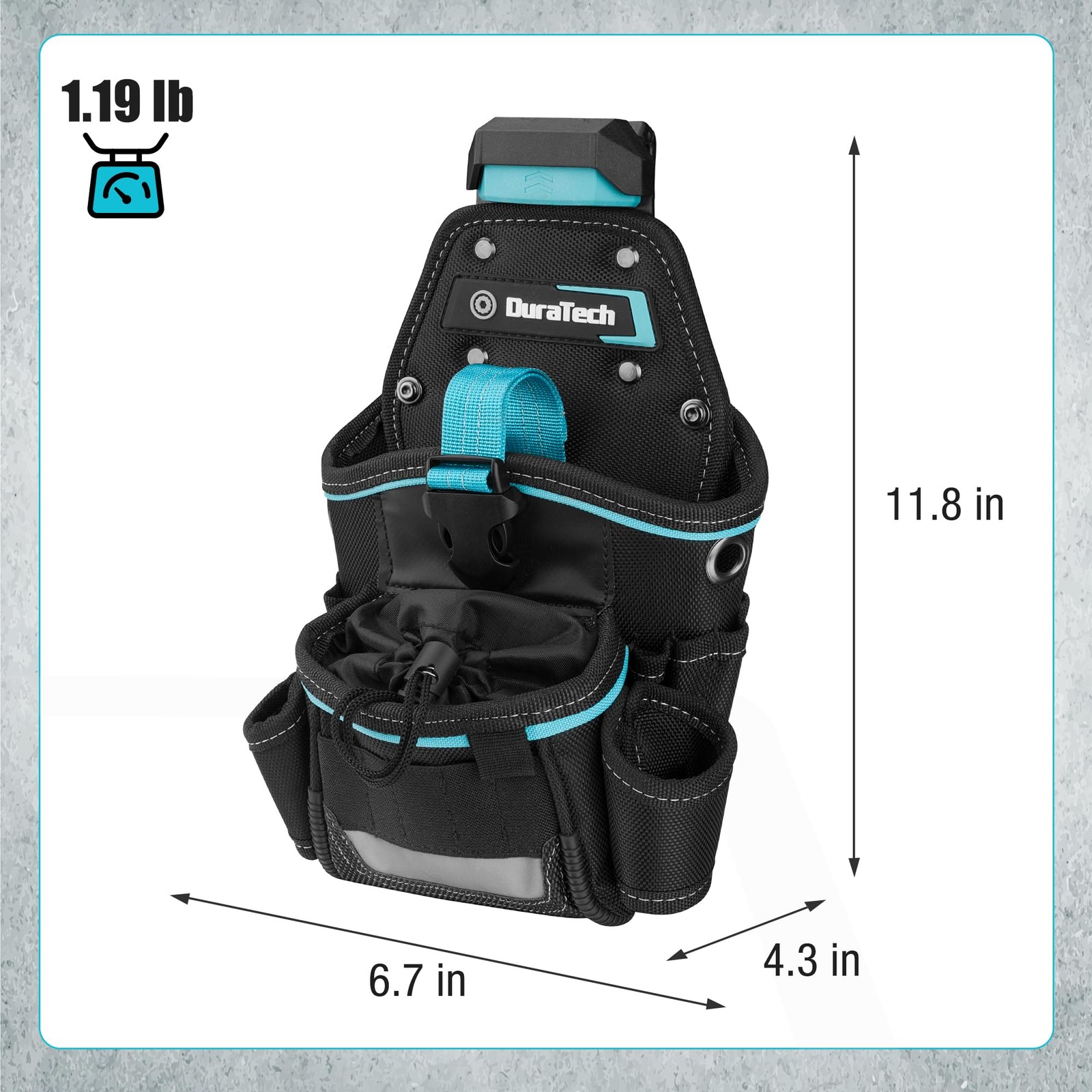Drill Holster with Quick Release Buckle, Heavy Duty Impact Driver Holster, Drill