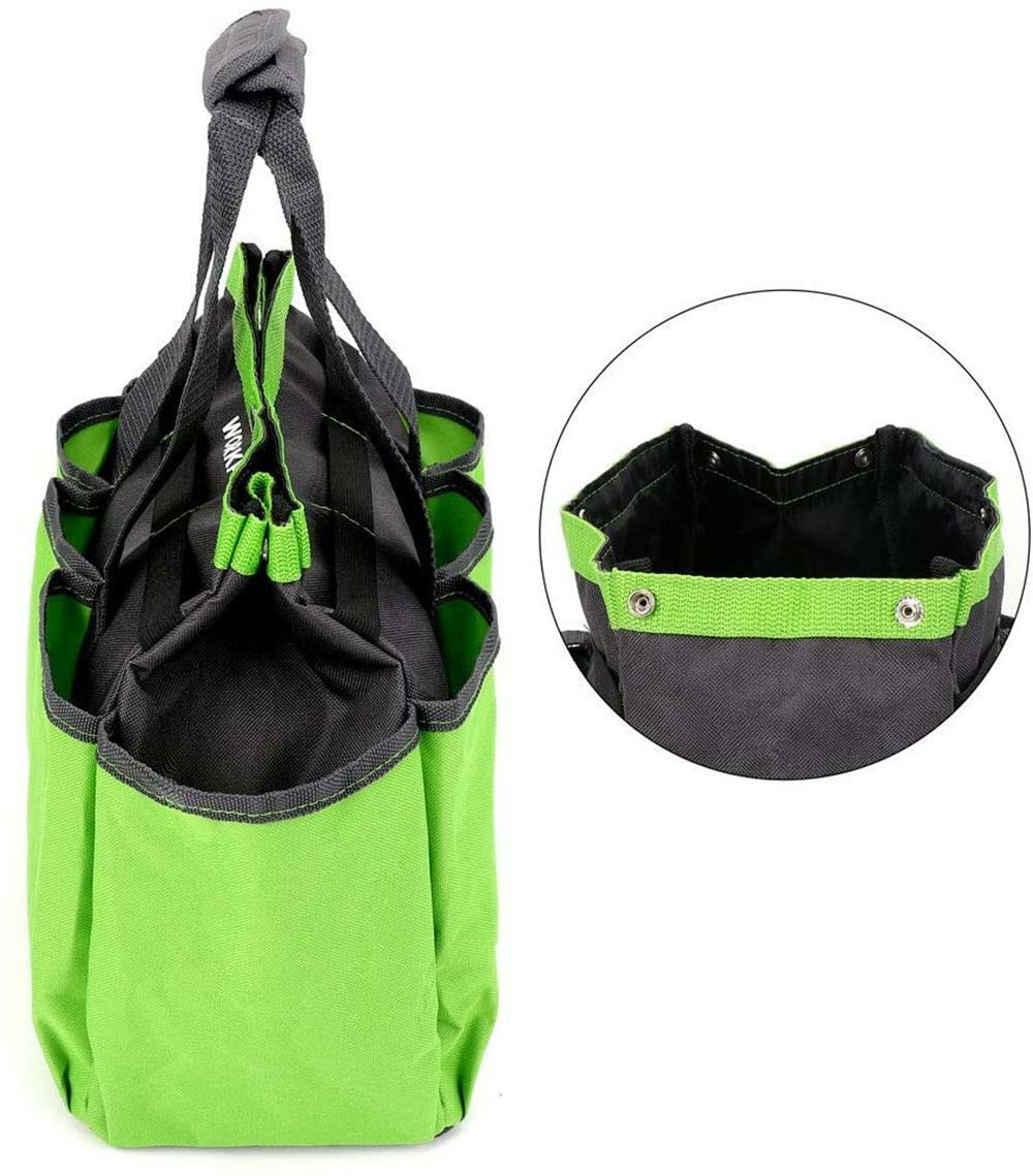 WORKPRO Green Garden Tool Bag W/8 Pockets Garden Tote Storage Bag Home Organizer