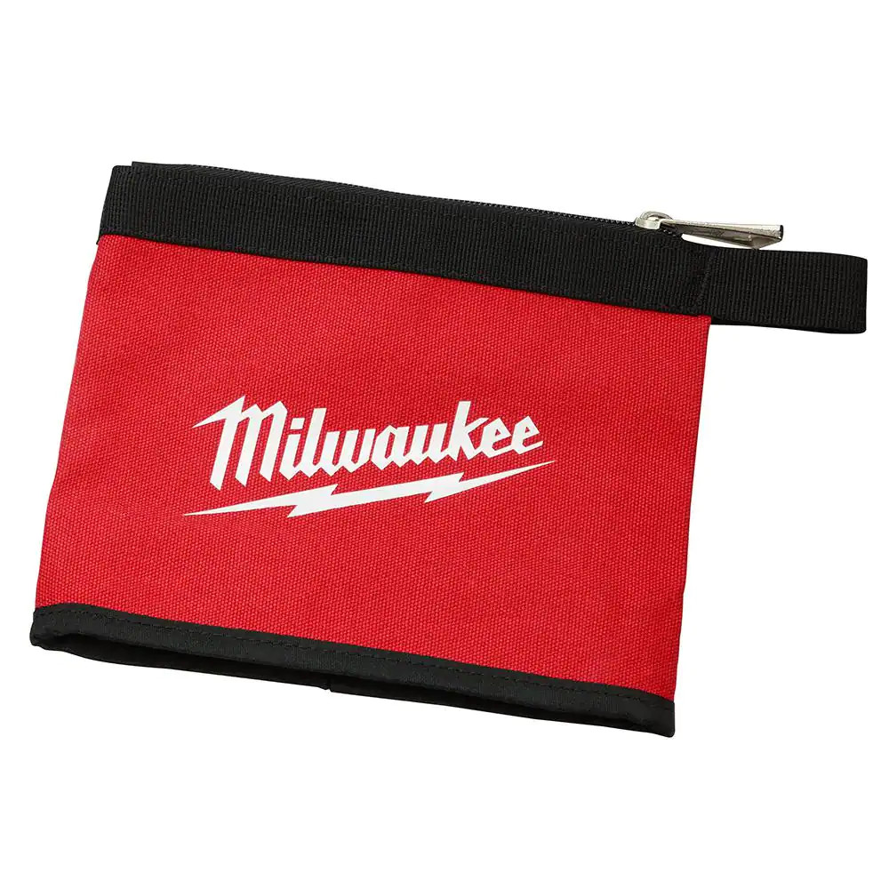 Milwaukee Tool Bags 3 Pack Zipper Pouches 14 8 6 in Red Durable Water Resistant