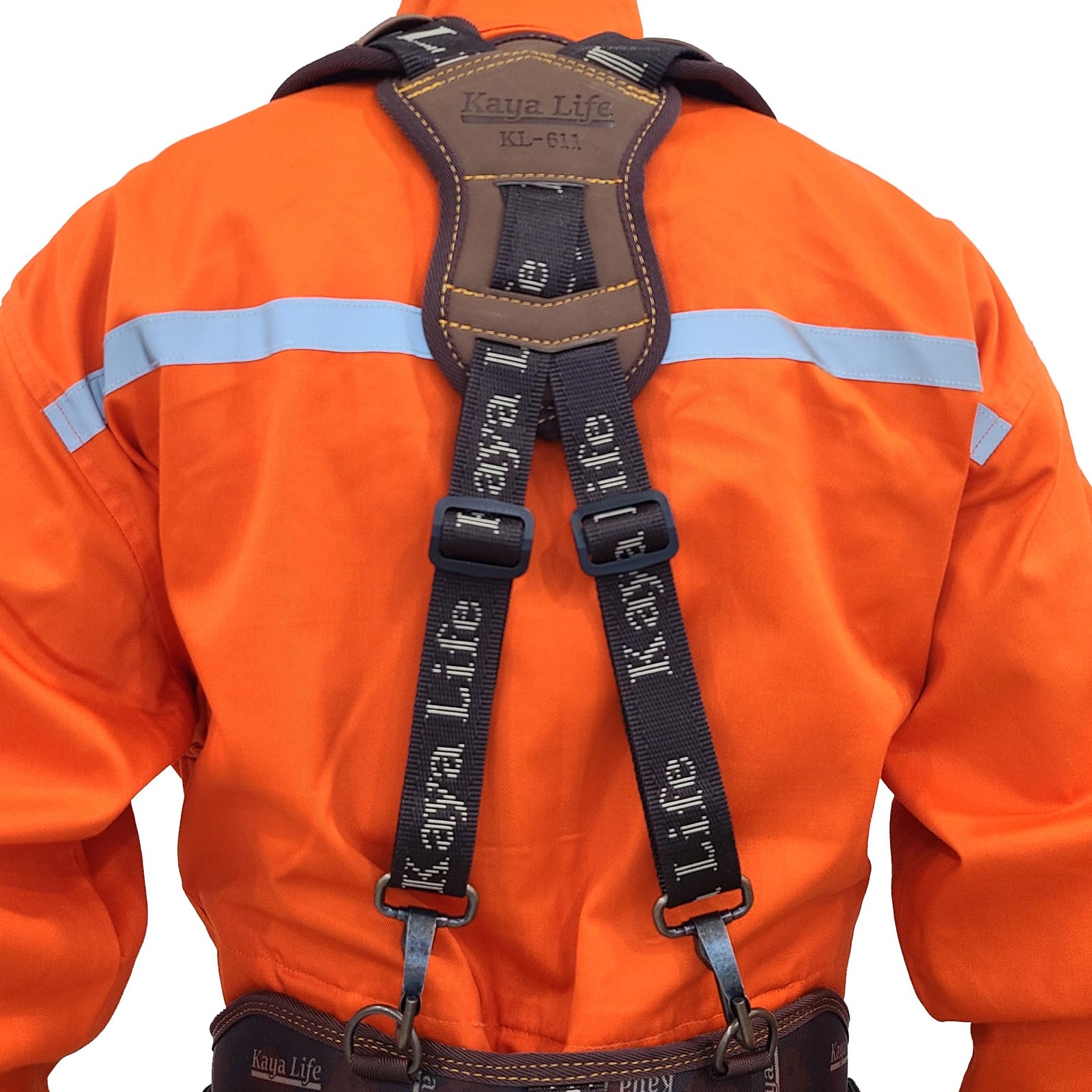 Tool Belt Suspenders for Men with Pouch and Belt Loops – Adjustable Should