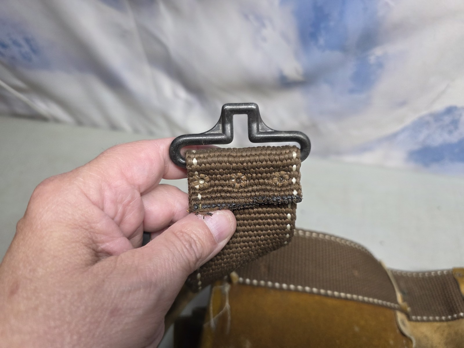 🔥 Vtg Action Leathercraft ALA 427 Brown 11 Pocket Adjustable Tool Belt 34-38″