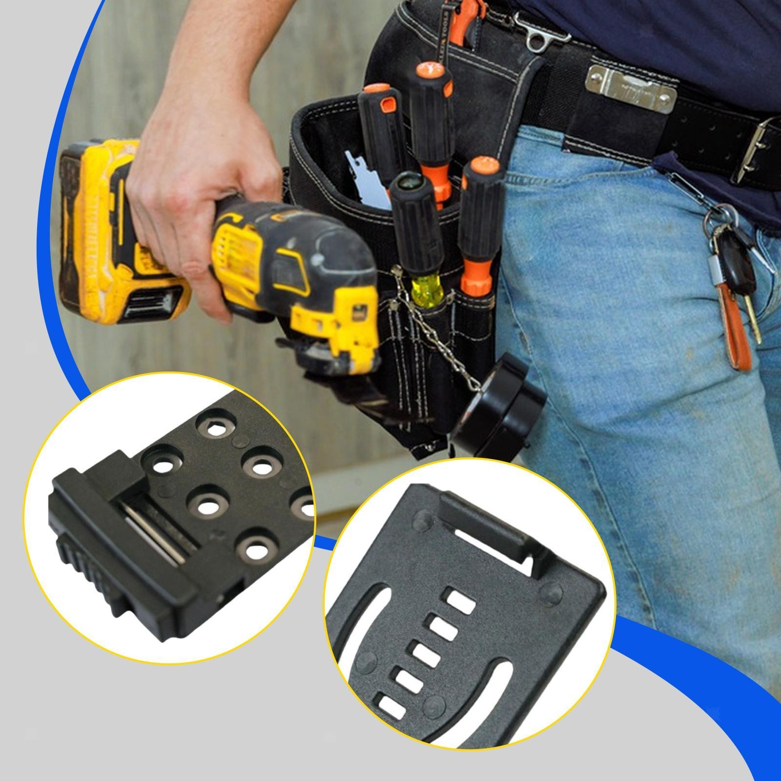 Stainless Steel Heavy Duty Clip on Tool Belt Holder, Fits Up to 2.1» for Tape