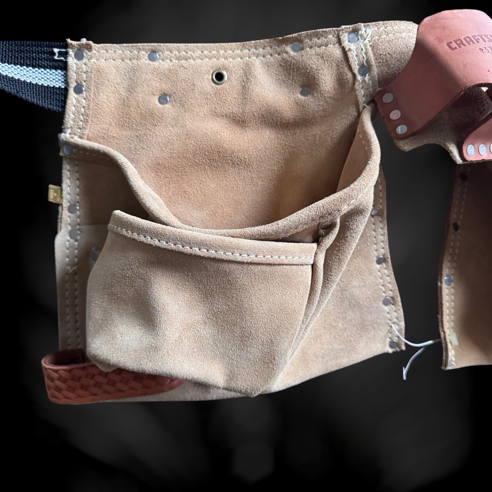 Craftsman Heavy Split Cowhide 937723 Tool Belt Work Construction * NICE *