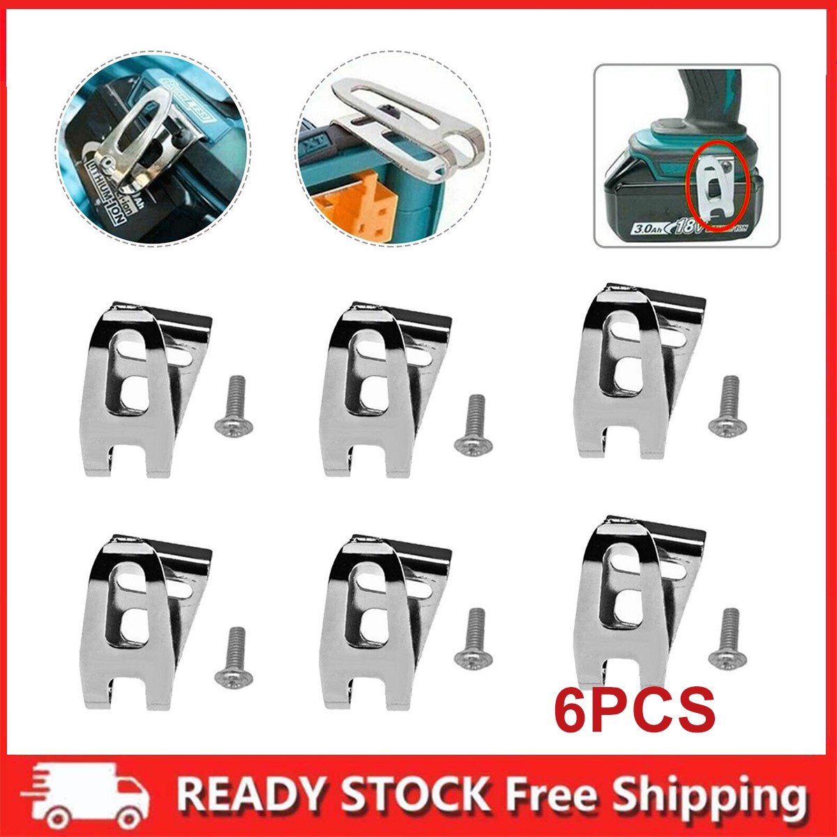 Electric Power Tool Belt Clip Hook Cordless Drill Holder for Makita for Dewalt
