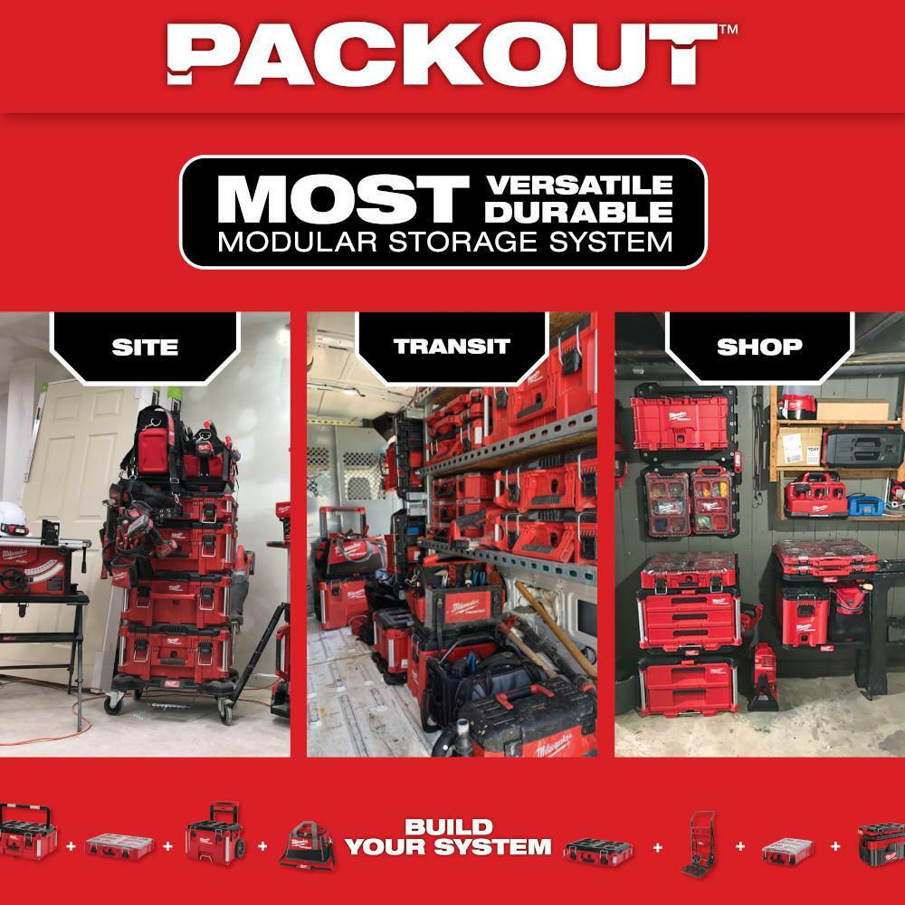 Modular Cooler Bag Red 15.75 in. PACKOUT Nylon 48-22-8302