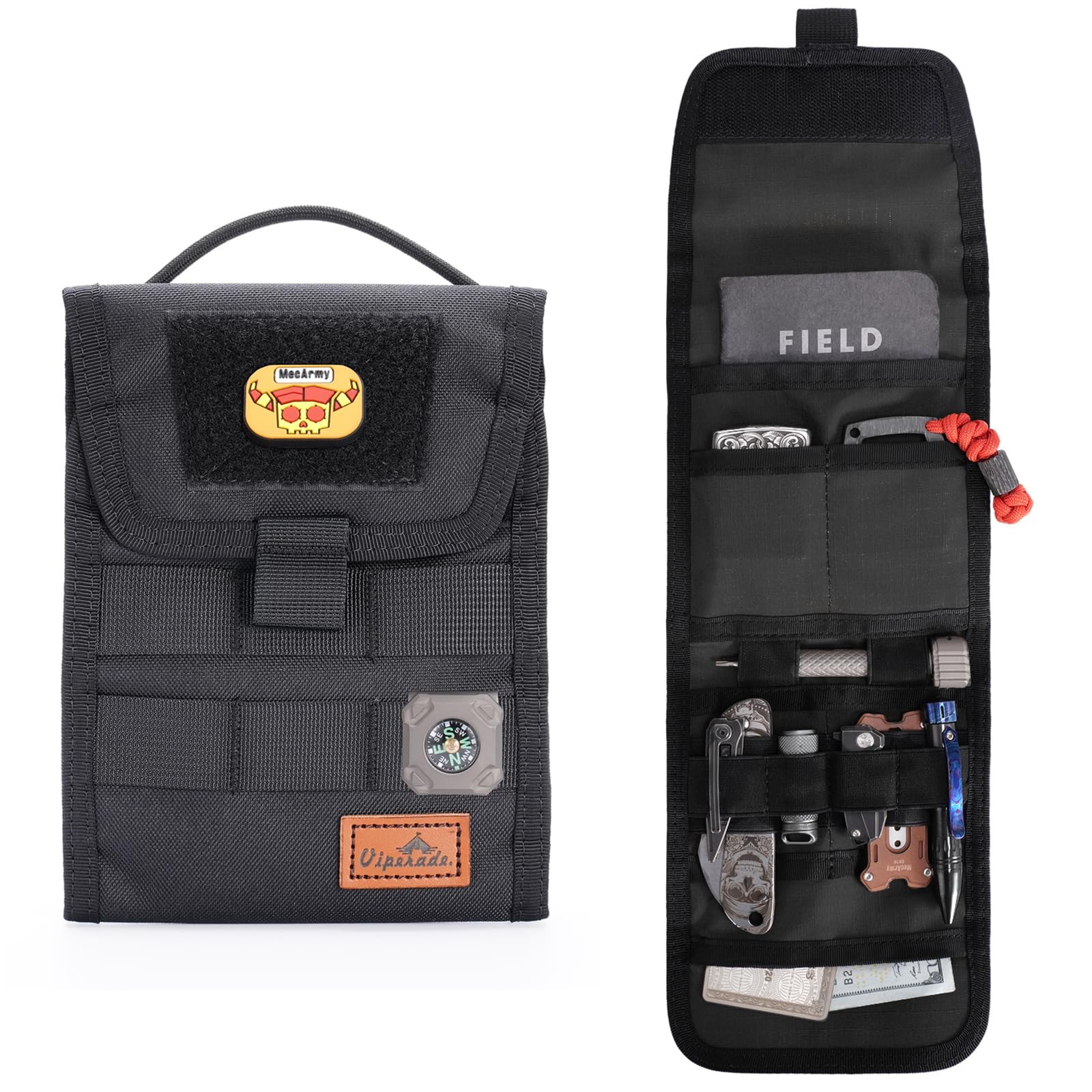 Ve12 Folding Edc Organizer Pouch Molle Tool Bag Trifold Tool Pouch Utility Edc P