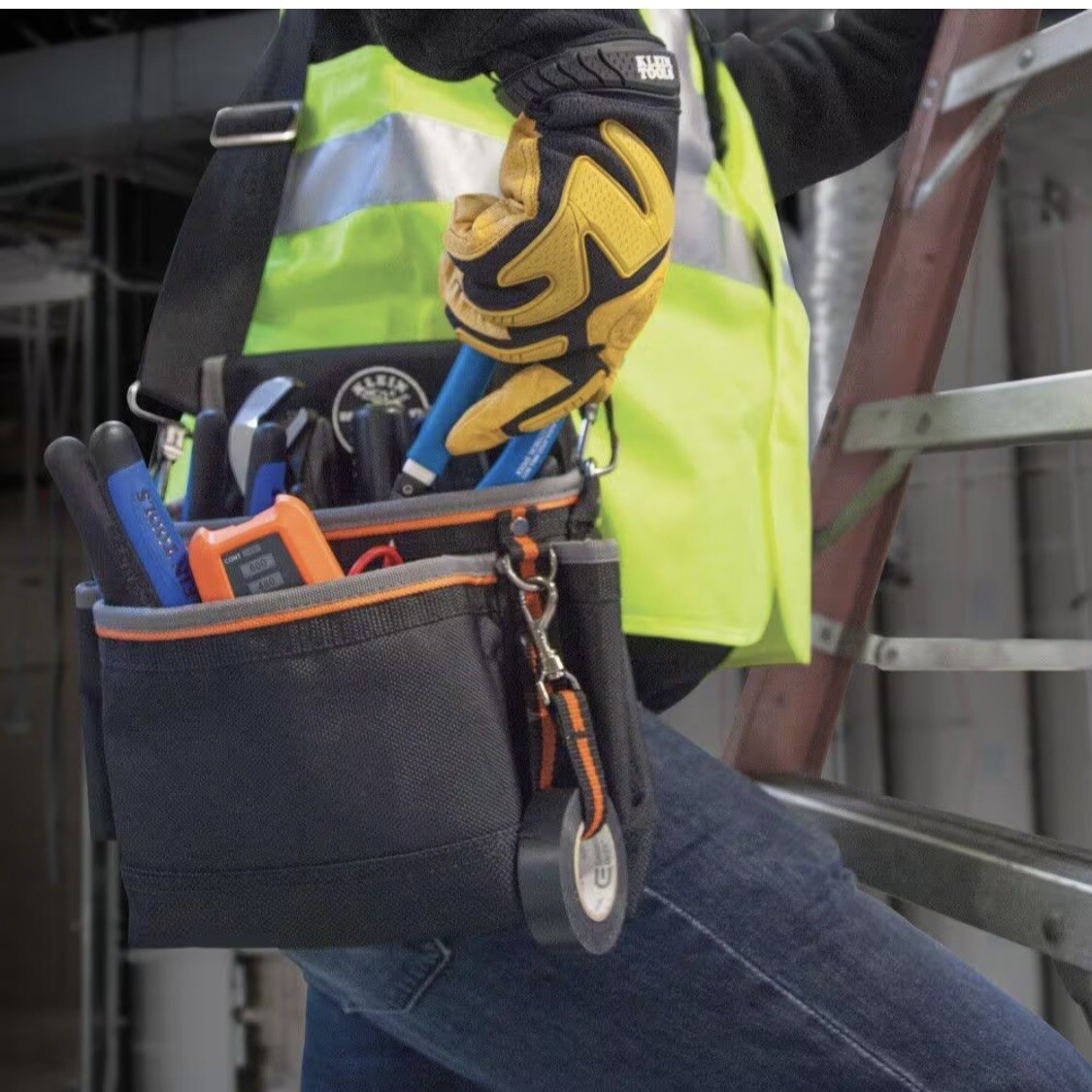 KLEIN TOOLS Tradesman Pro Electrician Multi Tool Belt 15 Pocket Pouch Bag (NEW)