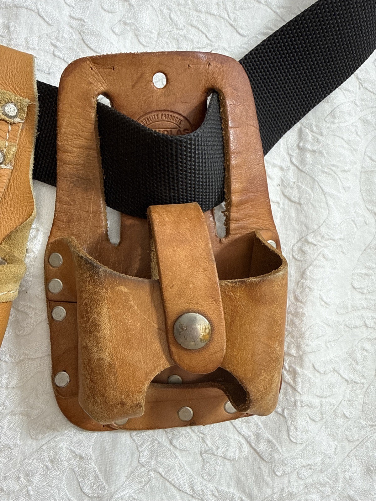 CRAFTSMAN LEATHER TOOL CARPENTER’S BELT POUCH W/BELT #940645 And #664 Lot