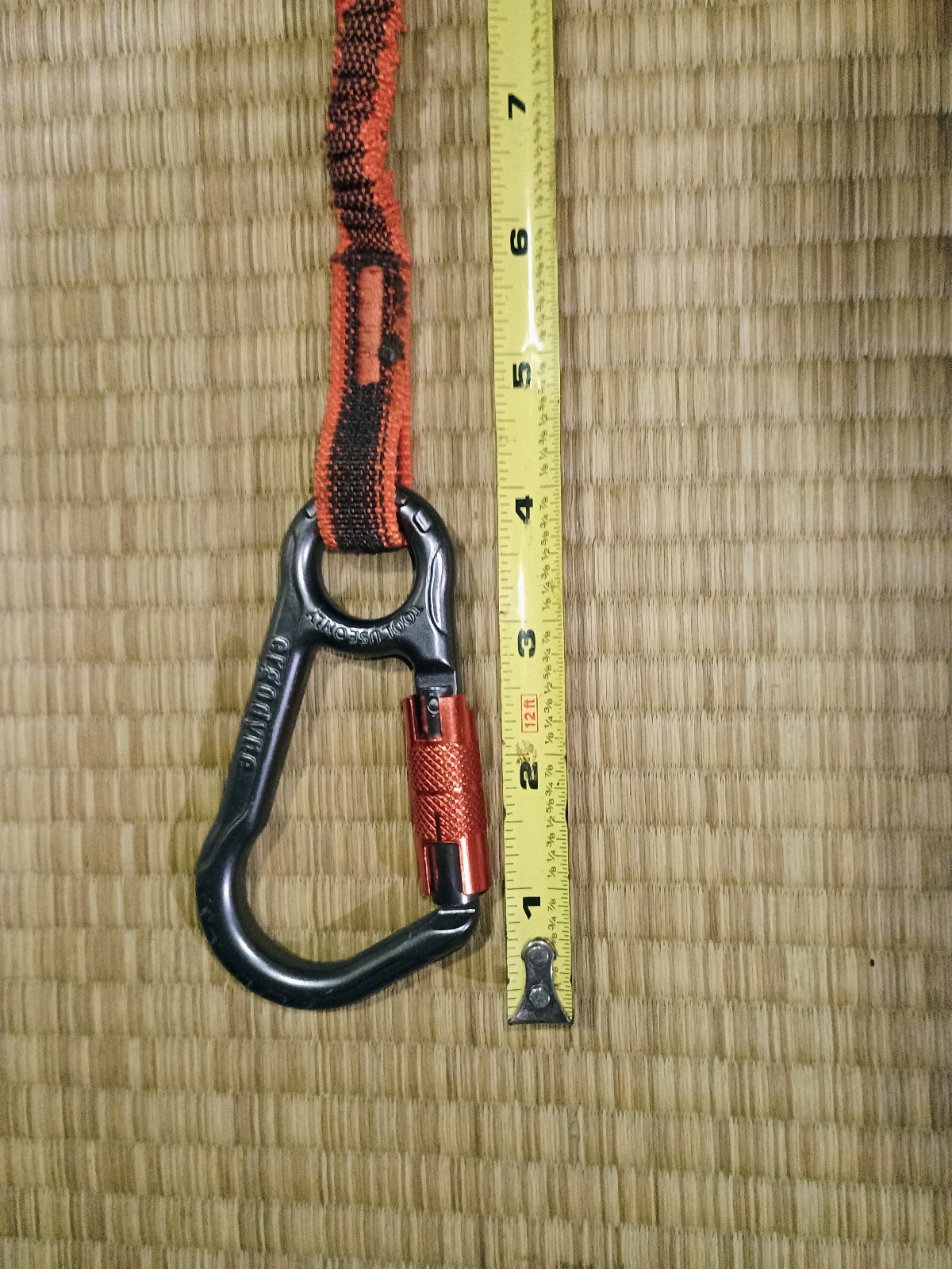 Ergodyne Squids 3110FX 10Lbs Standard 2 Carabiner Tool Lanyard, ~30 inches long