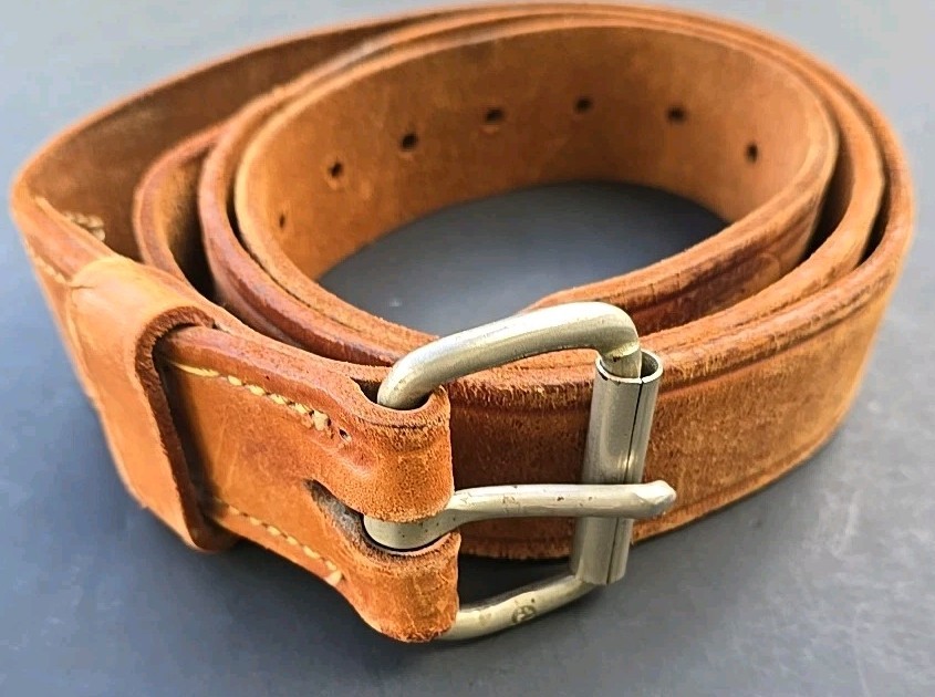 Vintage W. M. Bashlin Co. Linesman Tool Belt, #628-46 100% Distressed Leather