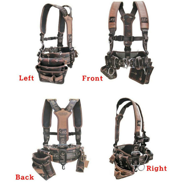 KAYA LIFE KL-600 Work Tool Belt Suspenders Drill Pouch Holder l Express l NEW