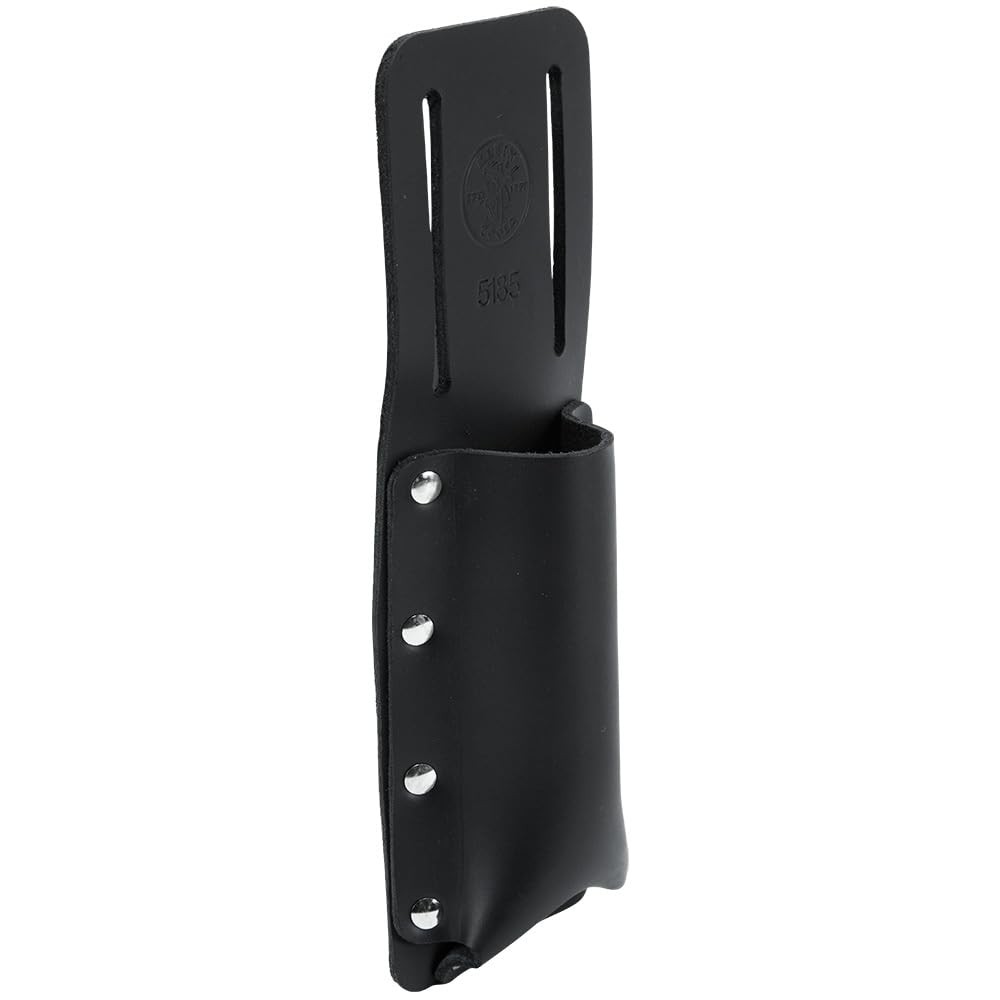 Klein Tools Leather Utility Knife Holder Pouch Fits 2.5 Inch Belts Durable Black