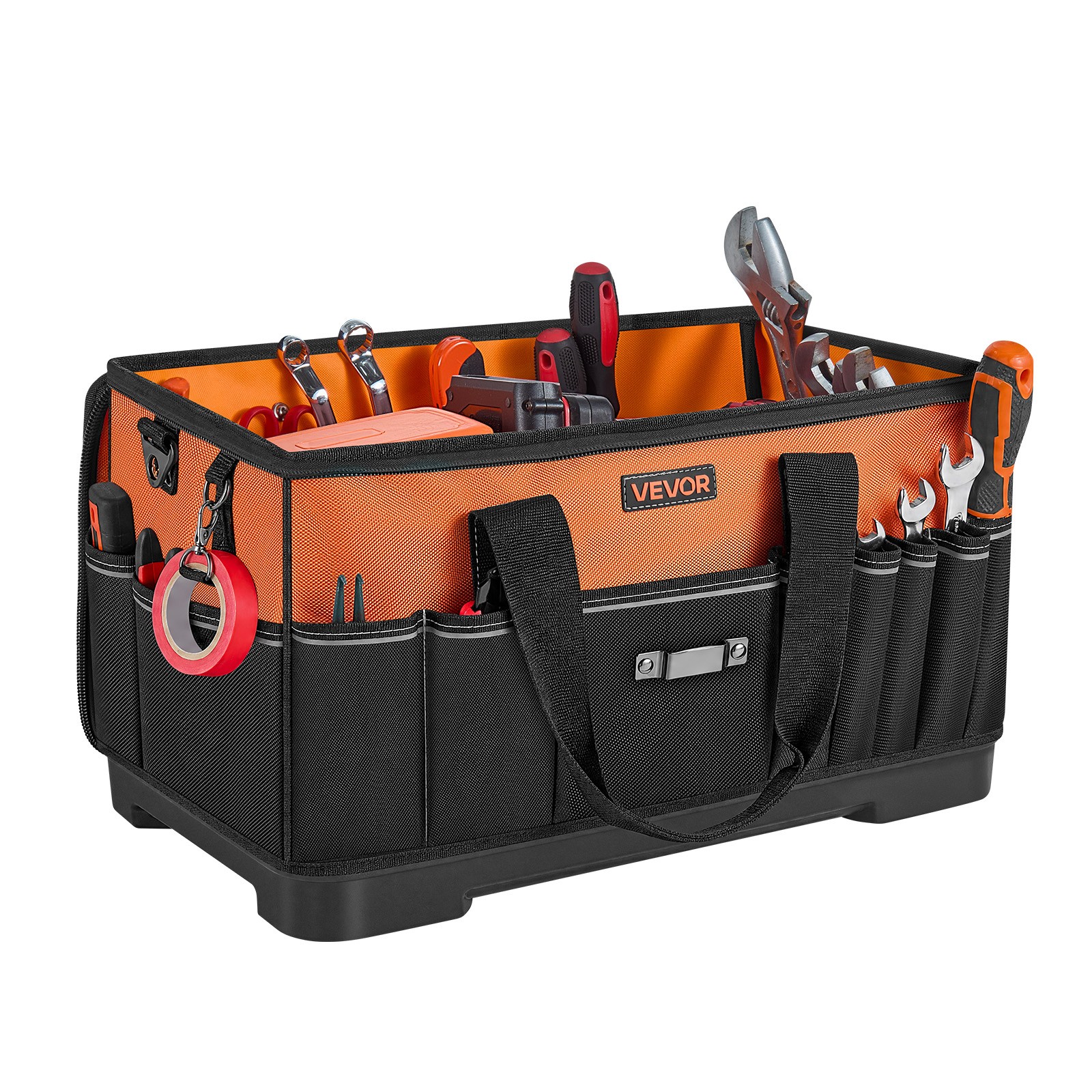 VEVOR Tool Bag 19.1 Inch 33-Pocket Portable Tool Box with Water-Resistant Base